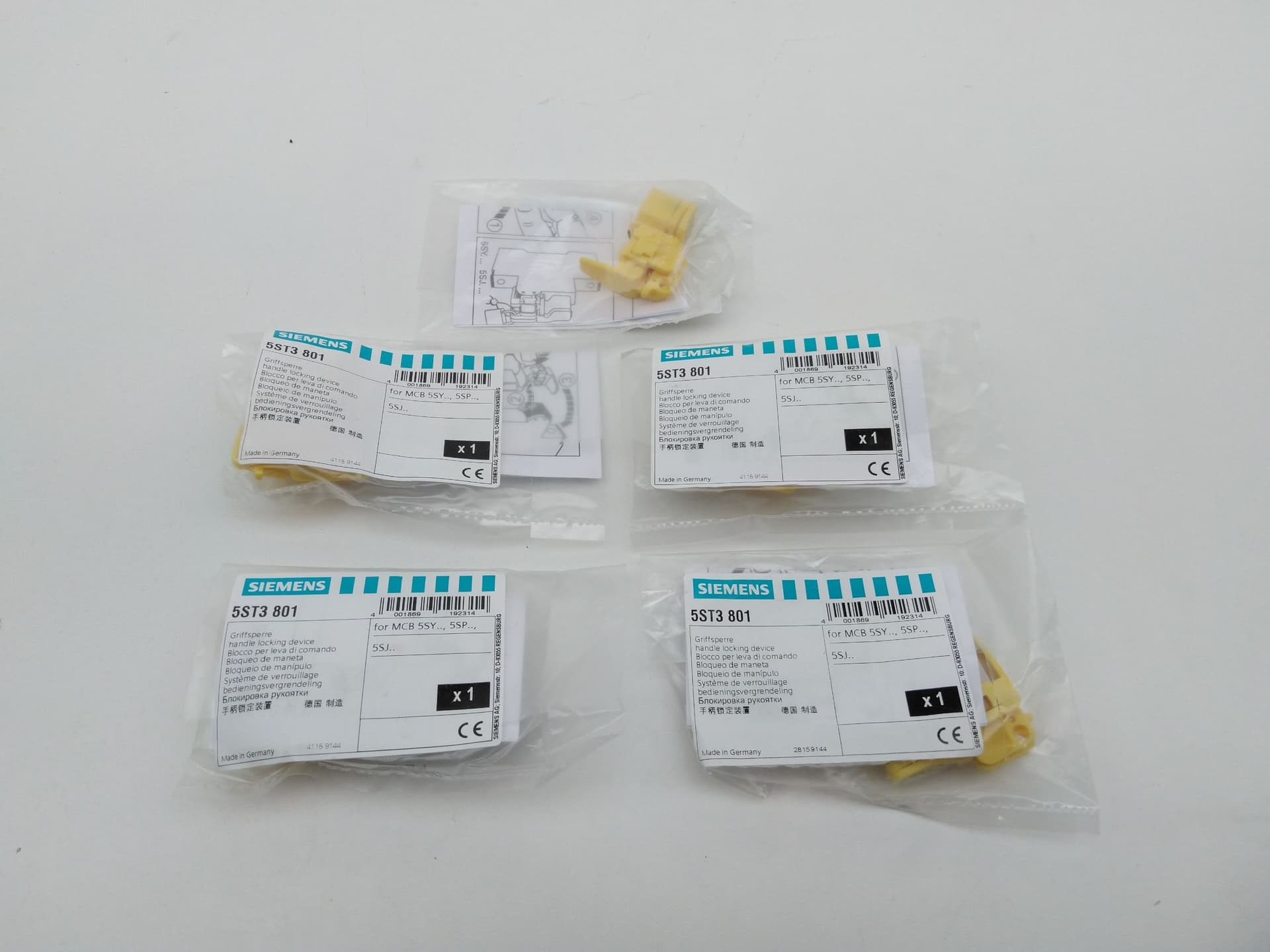 Siemens 5ST3 801 Locking Device for Miniature Circuit Breaker Handle