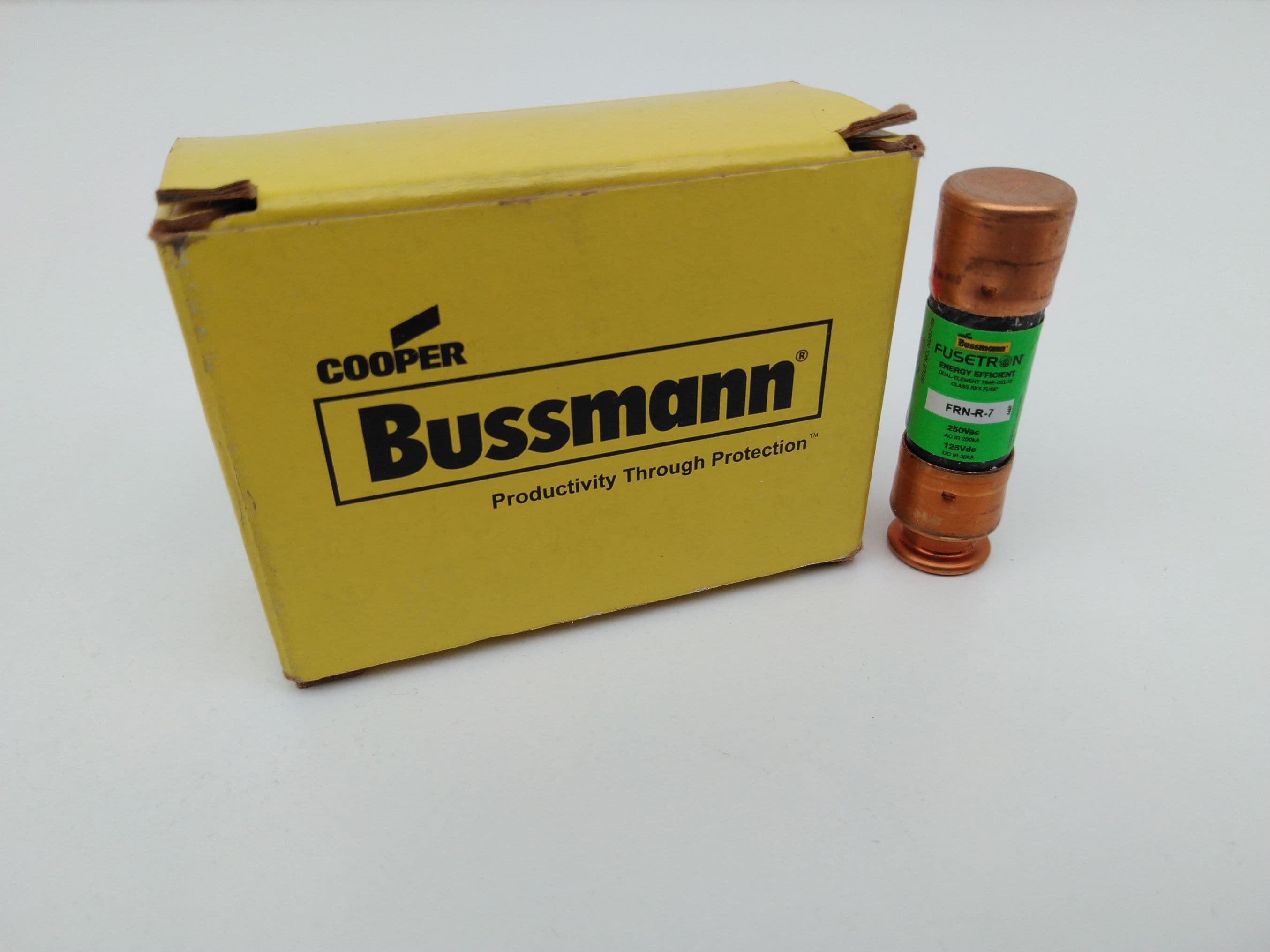 Bussmann FRN-R-7 Fusetron 7A 250V Dual Element Time Delay Class RK5 Fuse