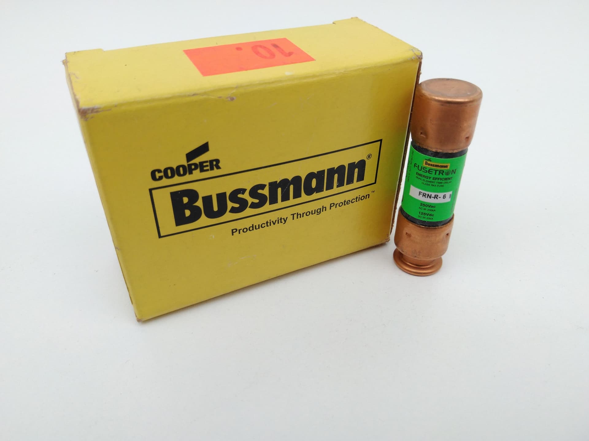 Bussmann FRN-R-6 Fusetron 6A 250V Dual Element Time Delay Class RK5 Fuses