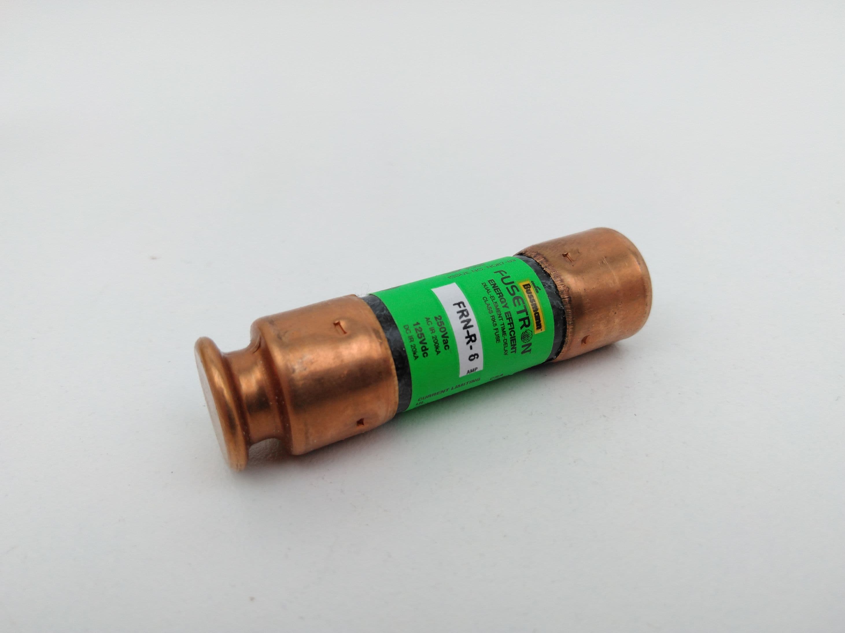Bussmann FRN-R-6 Fusetron 6A 250V Dual Element Time Delay Class RK5 Fuses