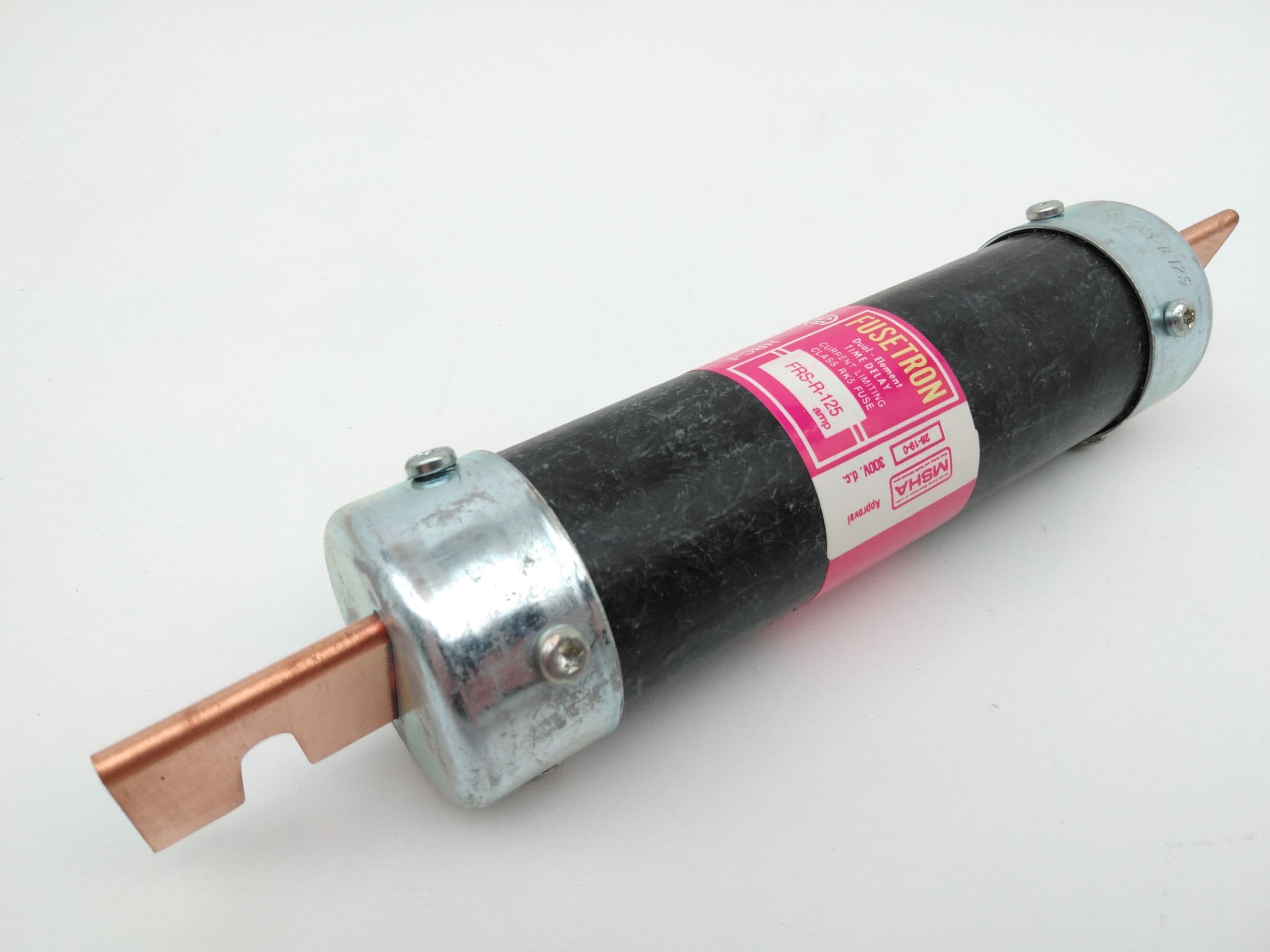 Bussmann FRS-R-125 Fusetron 125A 600V Dual Element Time Delay Class RK5 Fuse