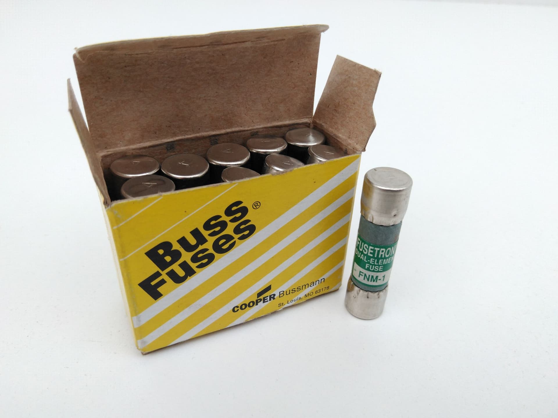 Bussmann FNM-1 Fusetron 1A 250V Duel Element Fuses