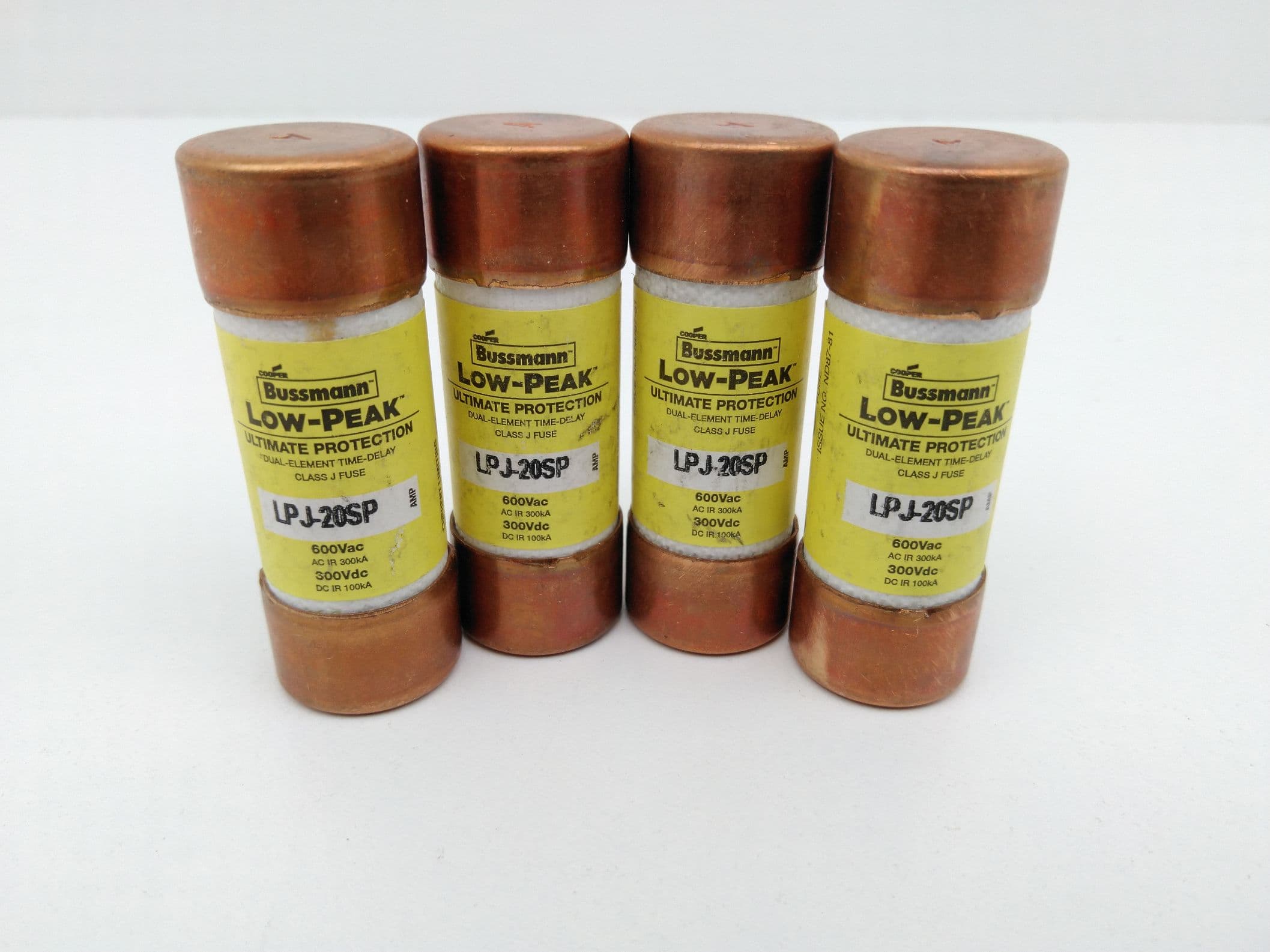 Bussmann LPJ-20SP Low-Peak 20A 600V Dual Element Time Delay Class J Fuses