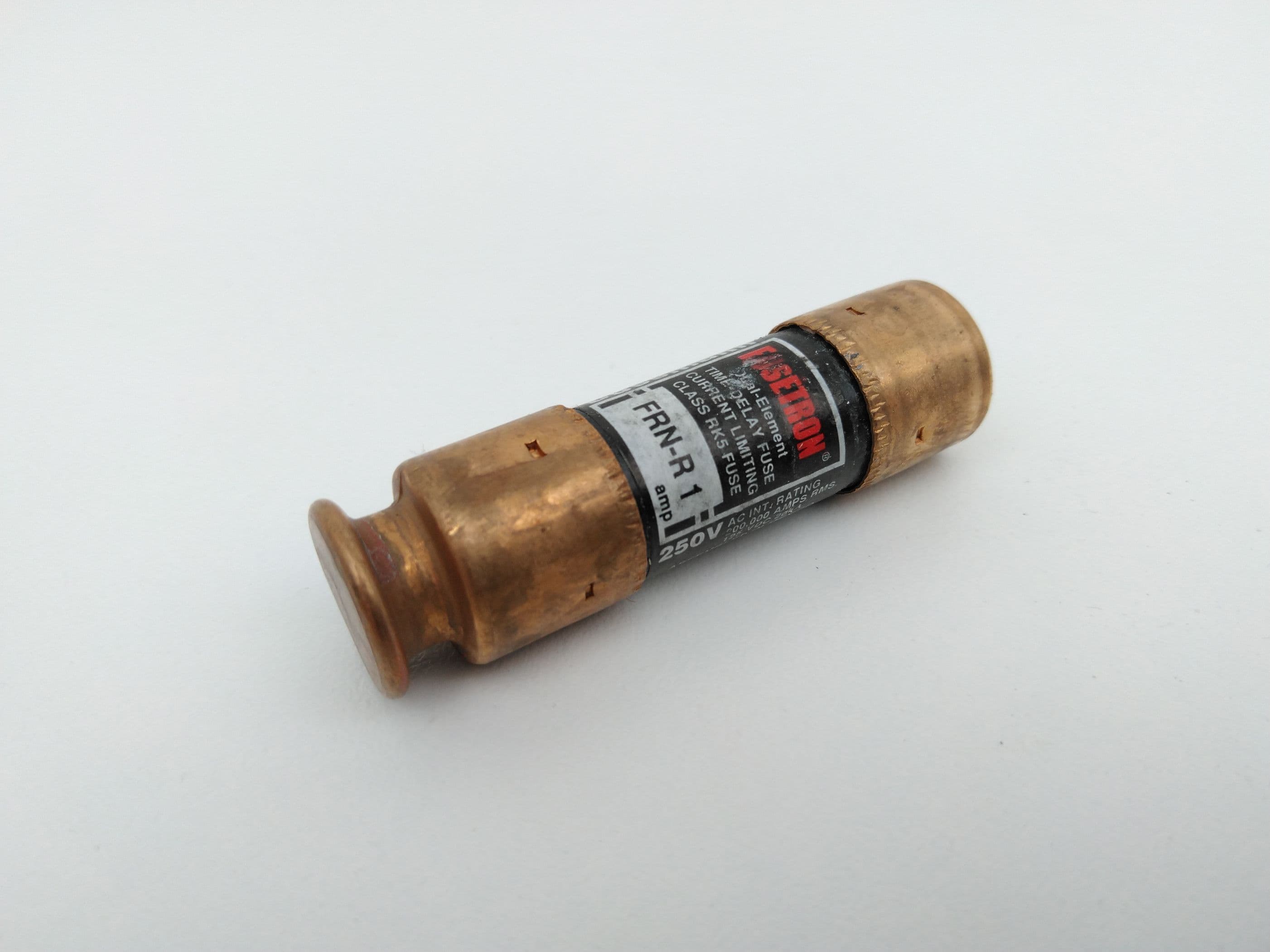 Bussmann FRN-R1 Fusetron 1A 250V Duel Element Time Delay Fuses