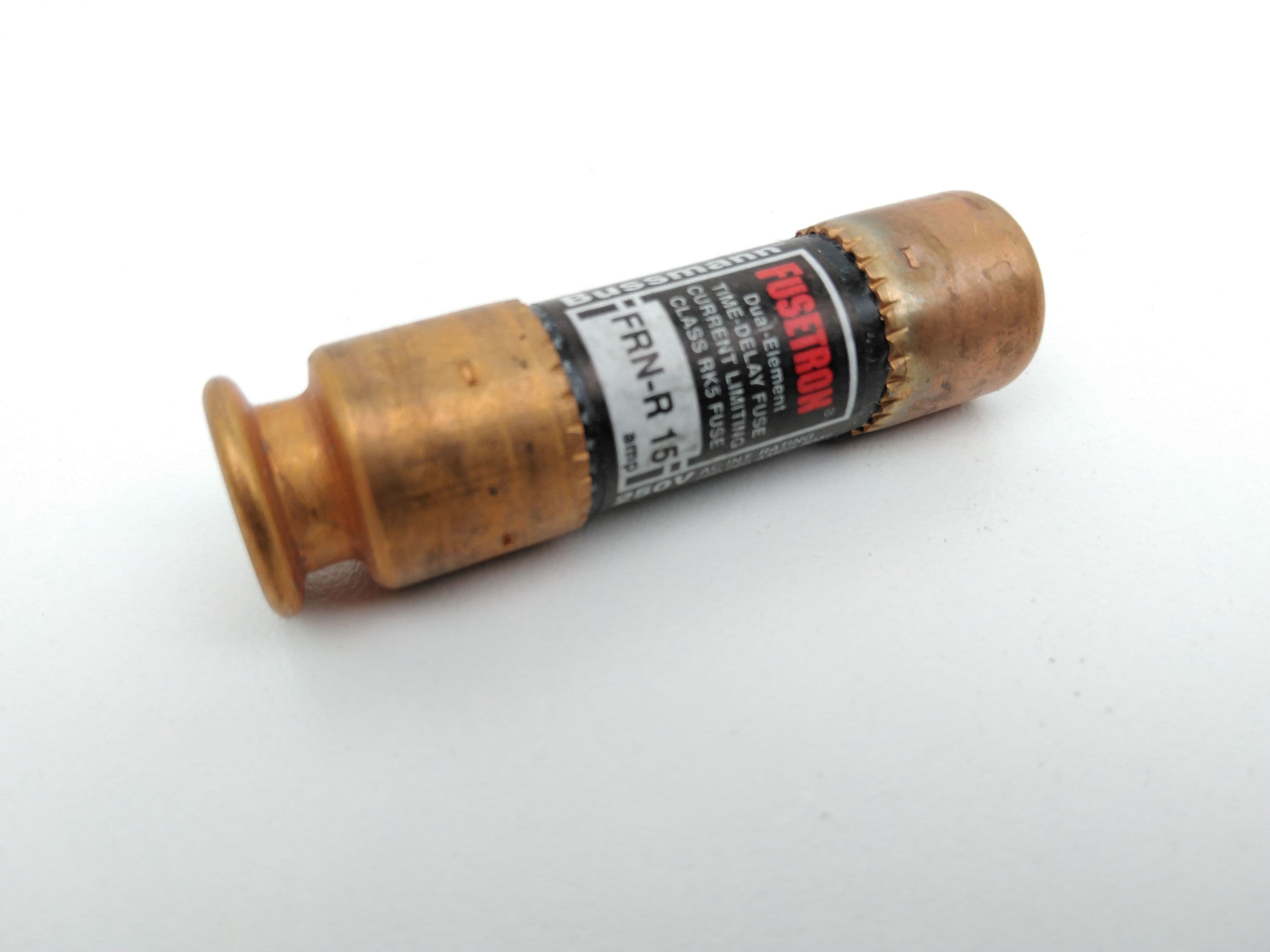 Bussmann FRN-R15 Fusetron 15A 250V Duel Element Time Delay Fuses