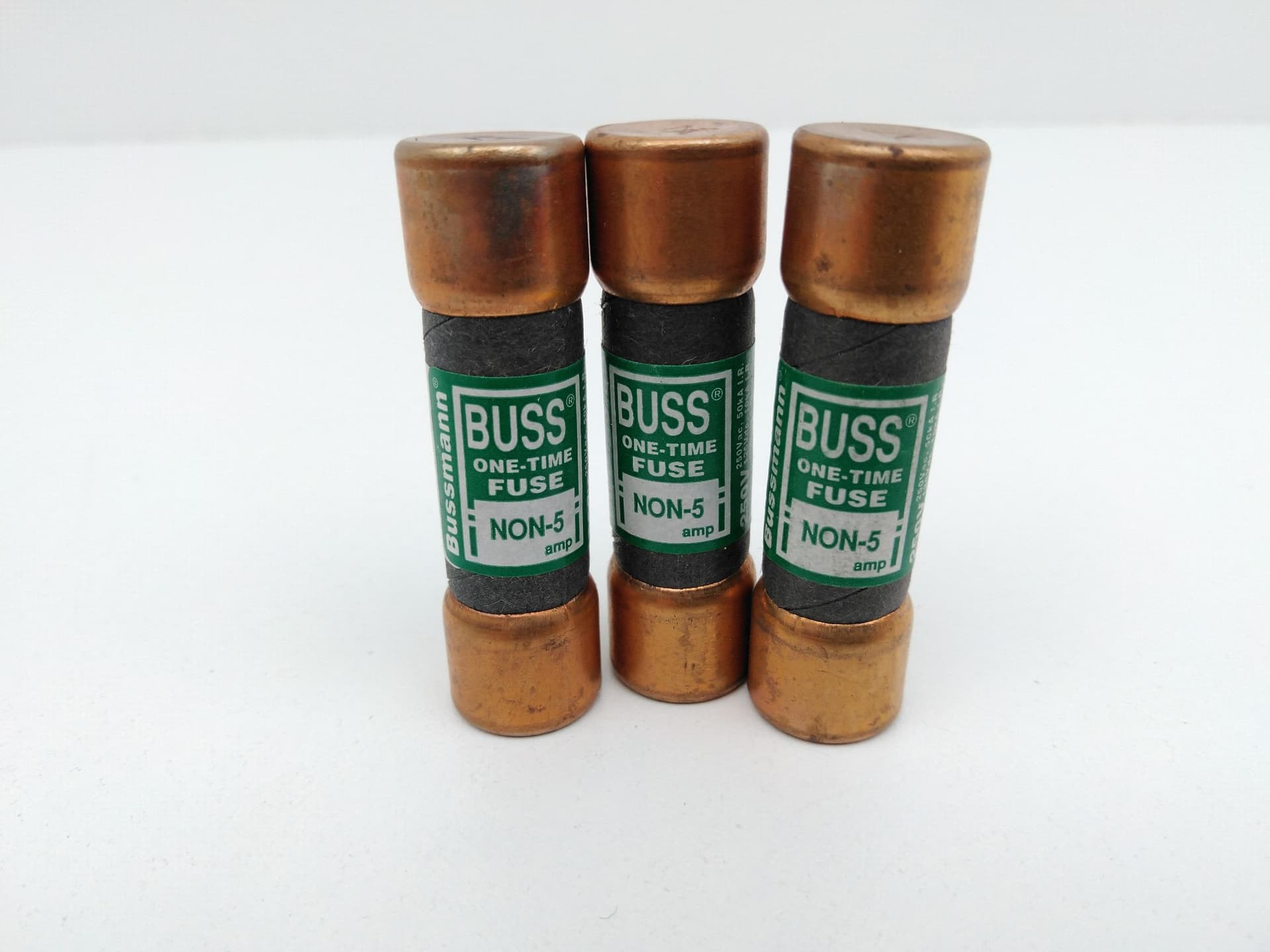 Bussmann NON-5 One-Time 5A 250V Fuses