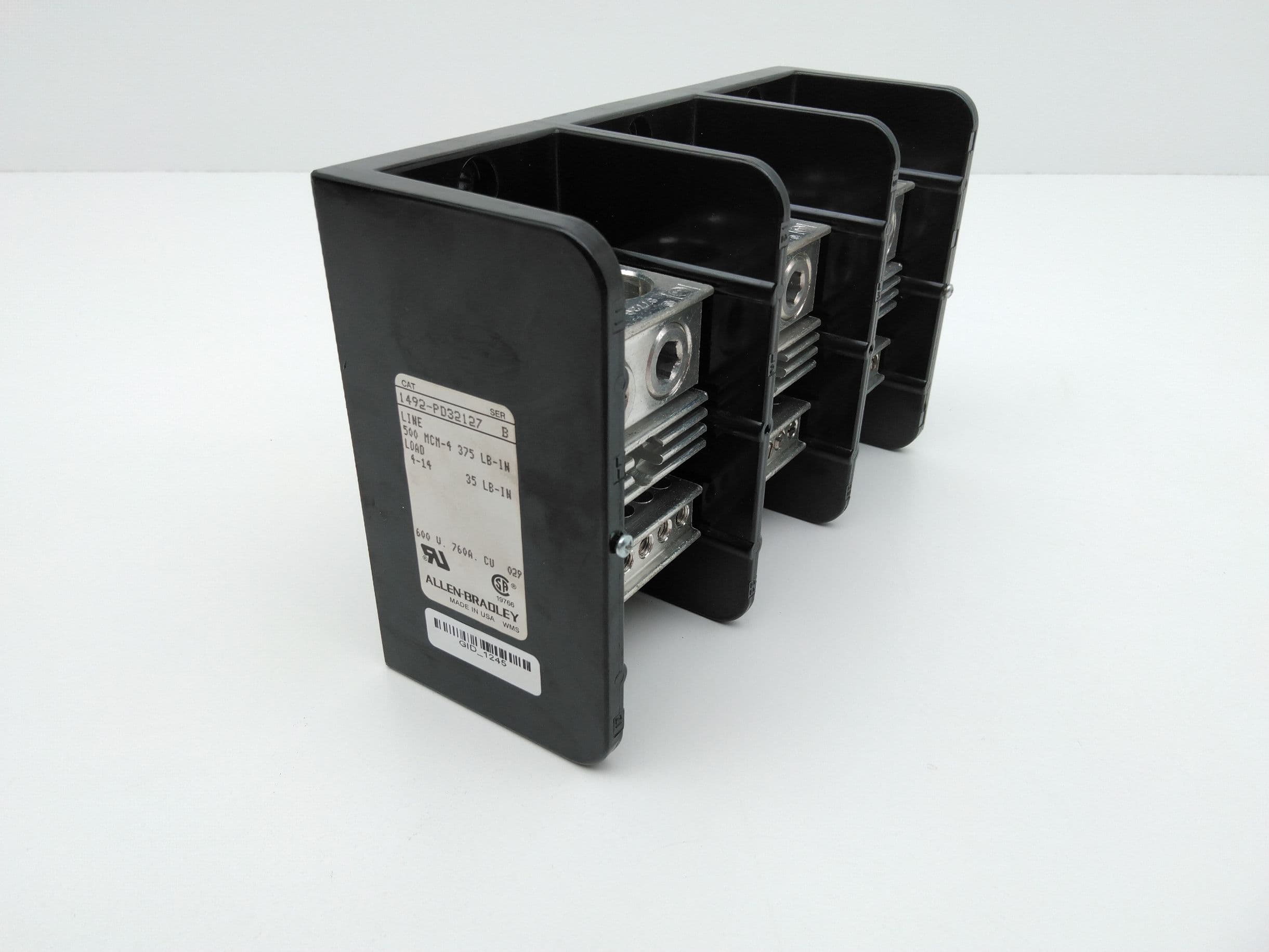 Allen-Bradley 1492-PD32127 Ser B Distribution Block 760A 600V