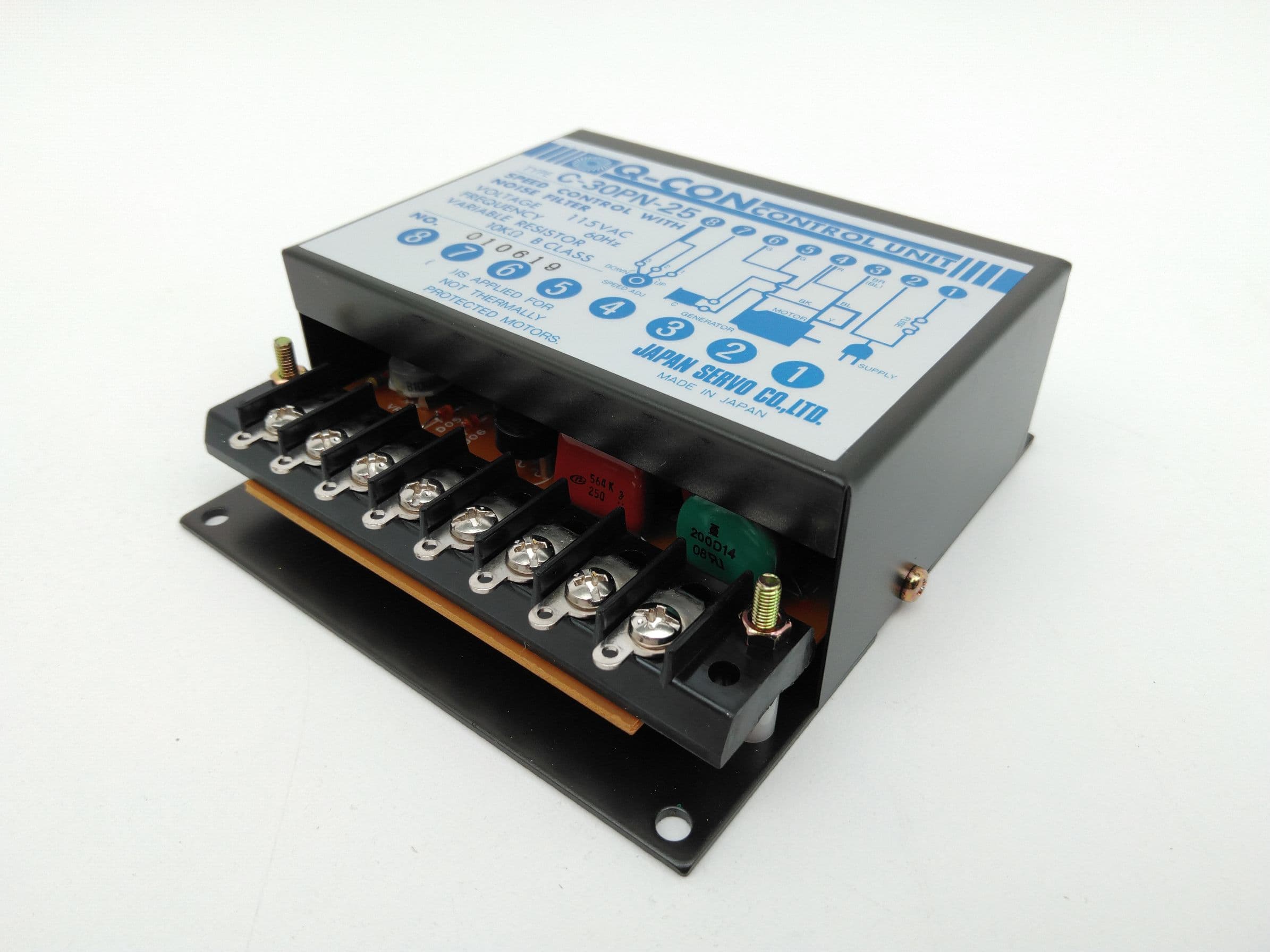Japan Servo Co C-30PN-25 115VAC Q-Con Speed Control With Noise Filter