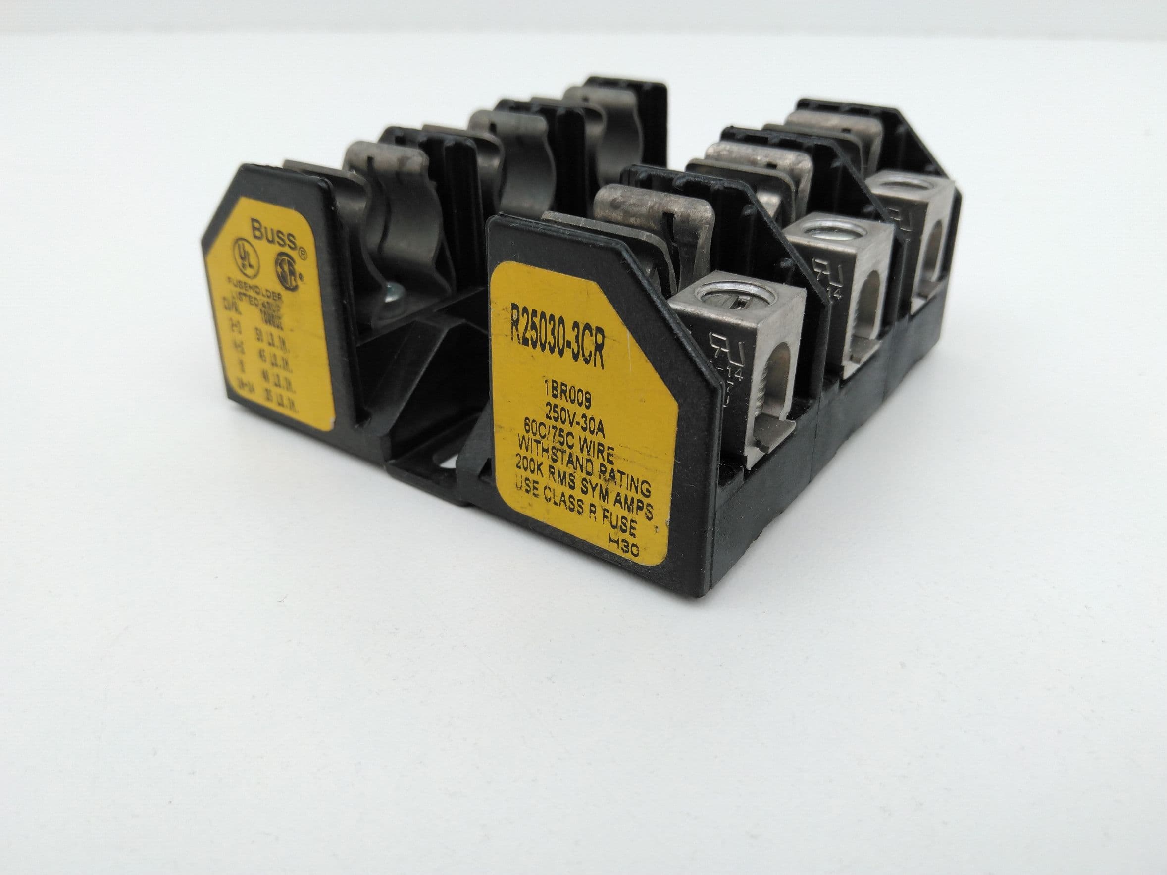 Bussmann R25030-3CR 3Pole 250V 30A 60C/75C Wire Class R Fuse Holder