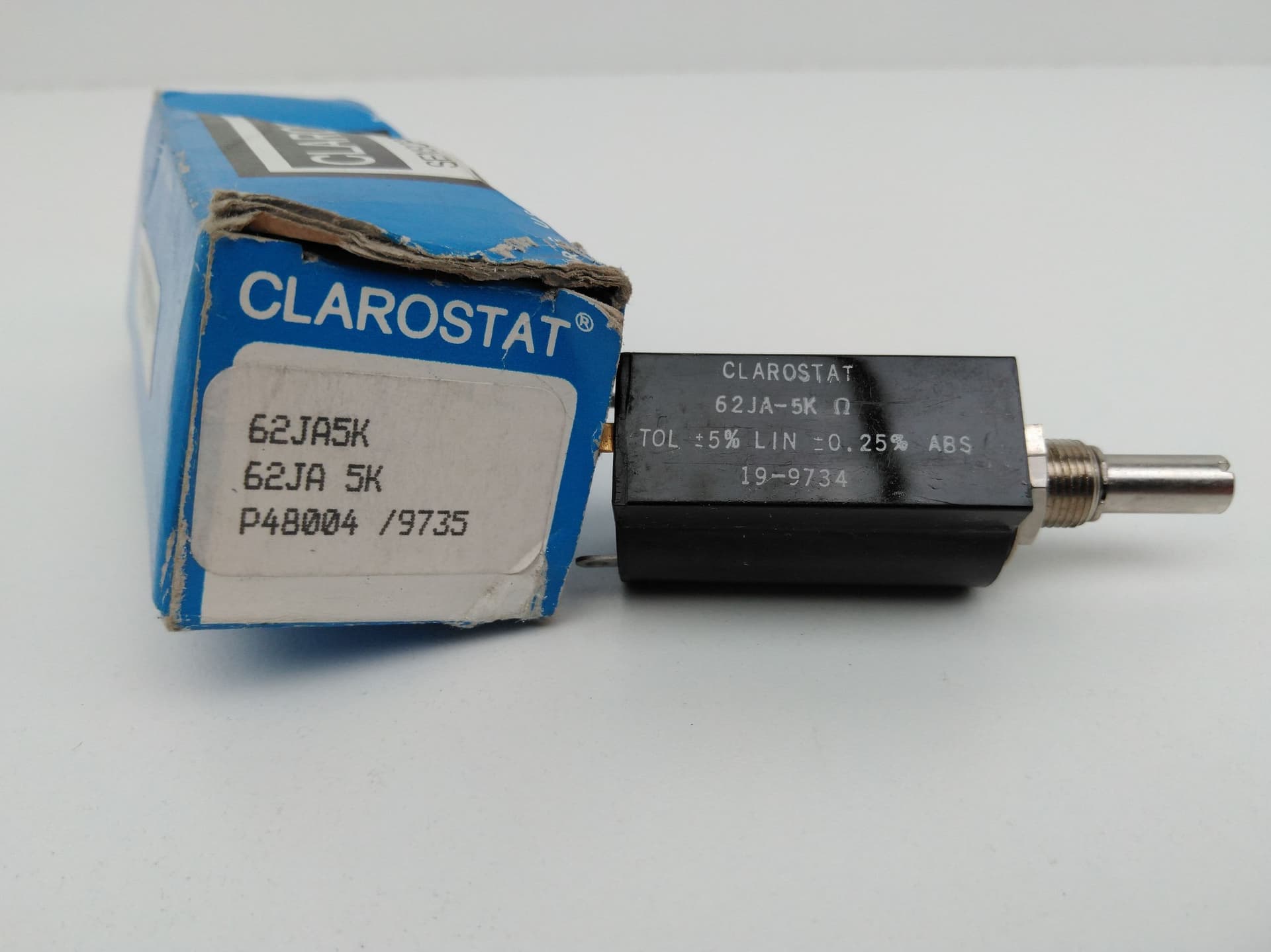 Clarostat 62JA5k 5000 Ohm Potentiometer