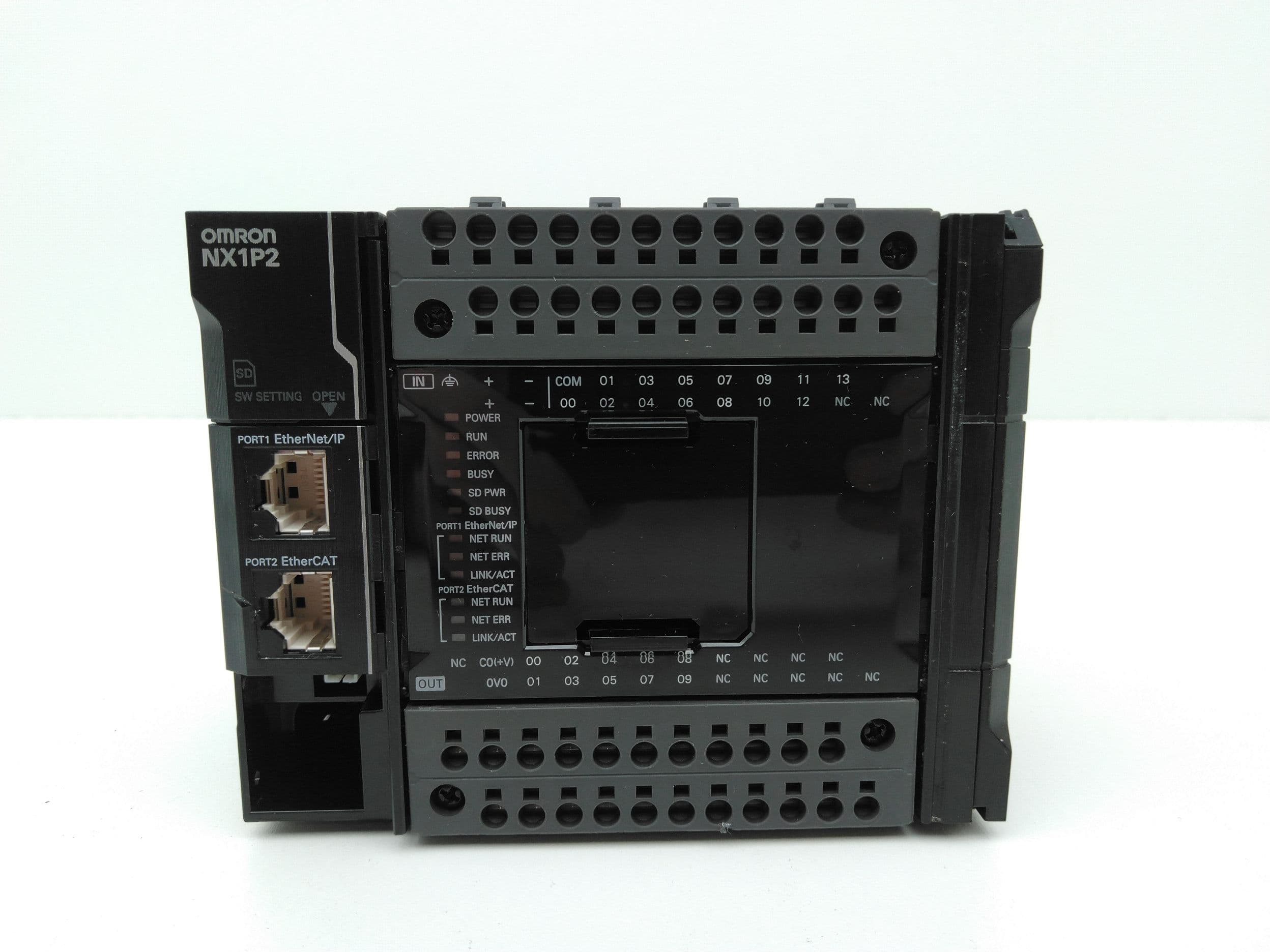 Omron NX1P2-9024DT1 CPU, 24 Built-In I/O Points, 4 Max Axes, PNP, NX-12P Series