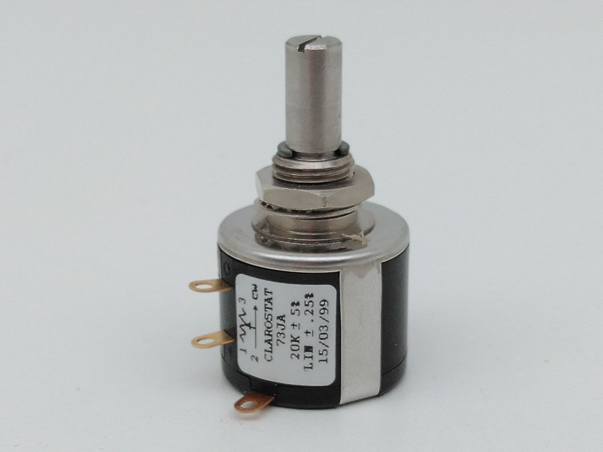 Clarostat 73JA 20K Ohm Potentiometer
