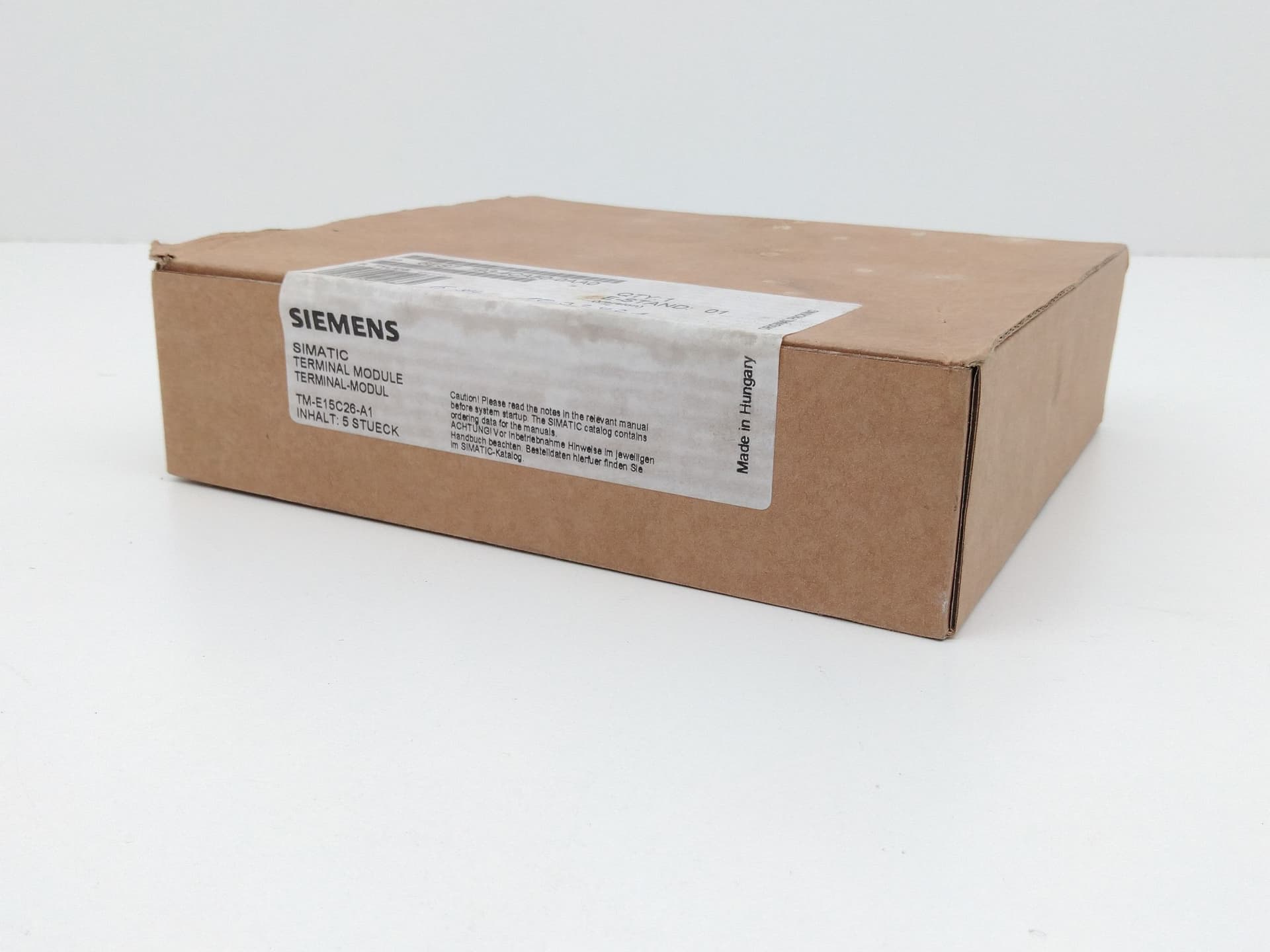 Siemens 6ES7 193-4CA50-0AA0 Universal Terminal Module Base Unit, 5pk