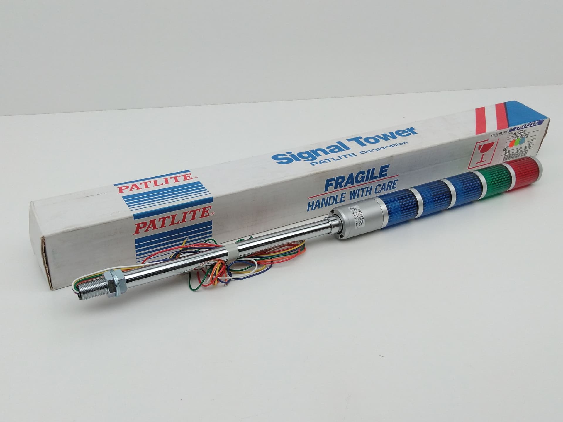 Patlite Corporation SL-502V 24V 0.11A 5 bulb Signal Light Tower