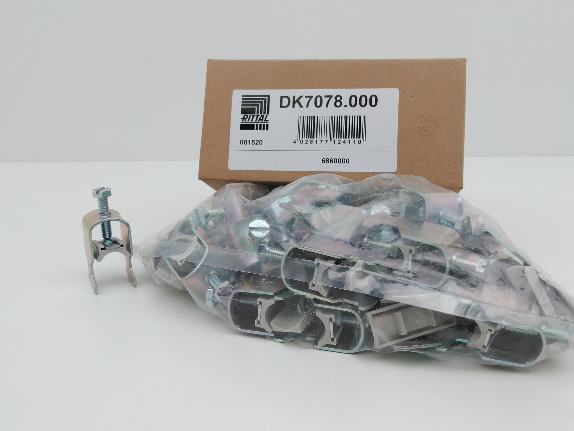 Rittal DK7078.000 12-18mm Cabinet Cable Clamps for C Rails, DK Series