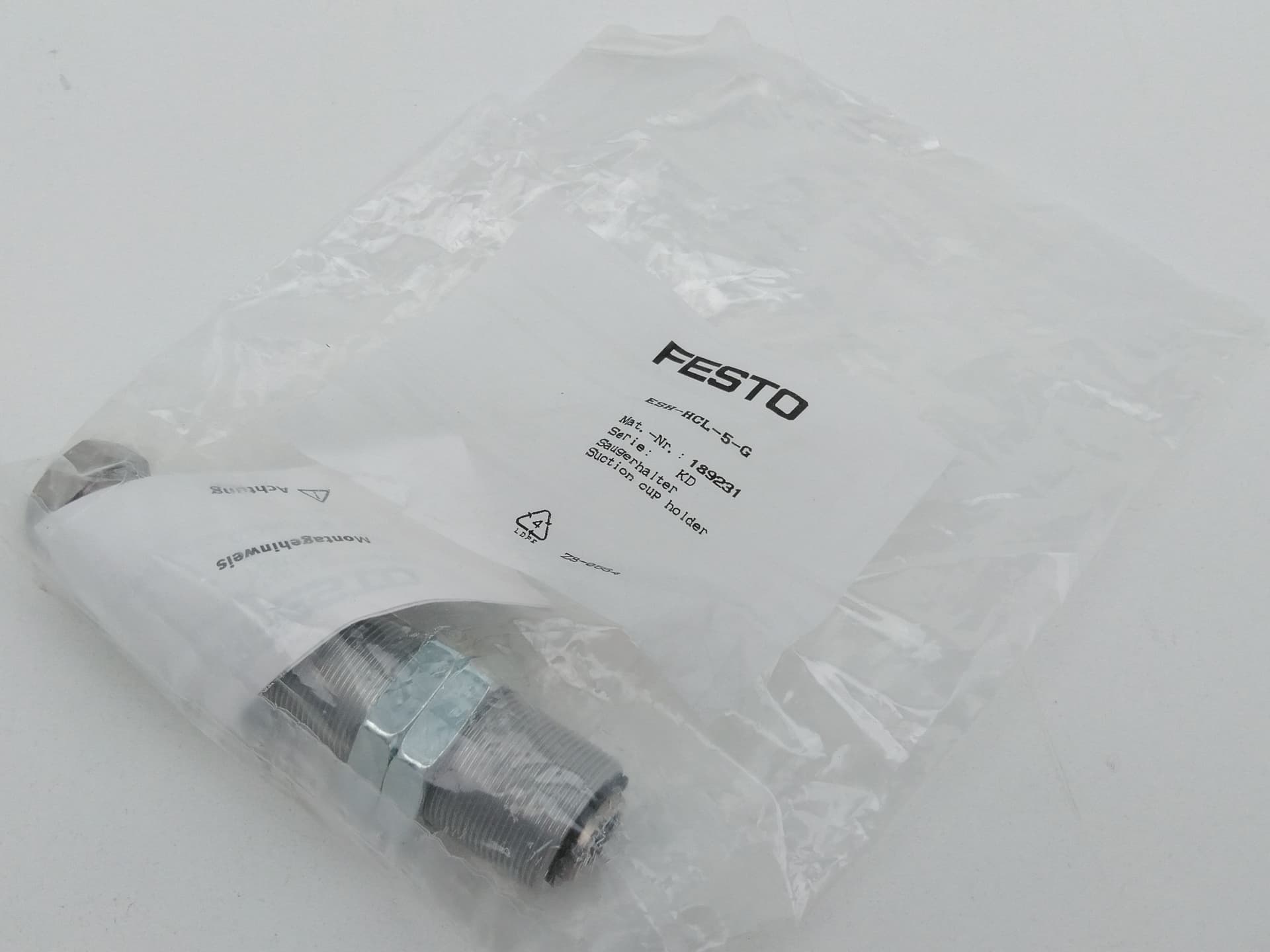 Festo ESH-HCL-5-G 189231 Vacuum Suction Cup Holder