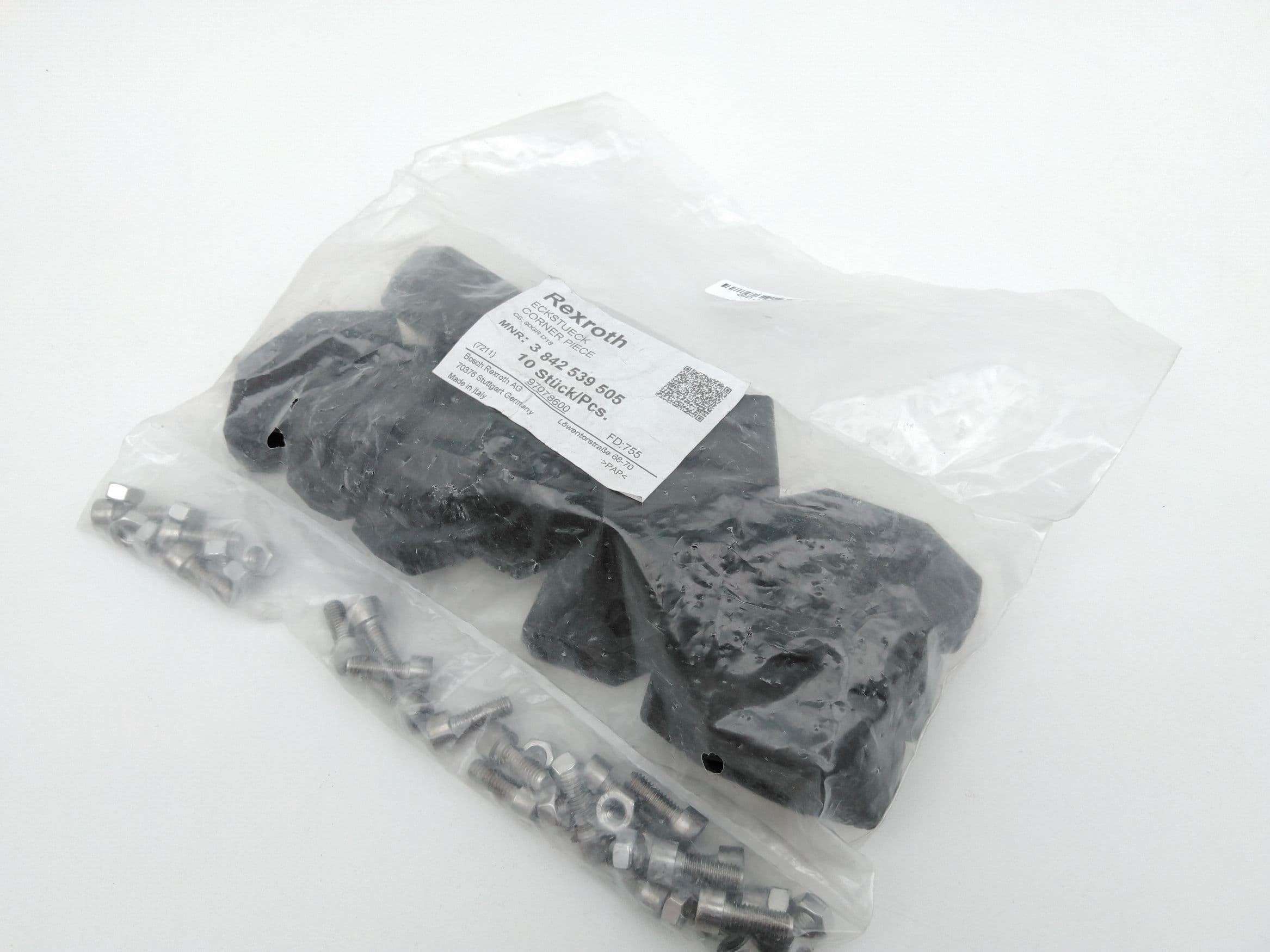 Bosch Rexroth 3842539505 10pcs Vertical Clamping Holder D18 L160 Corner Piece