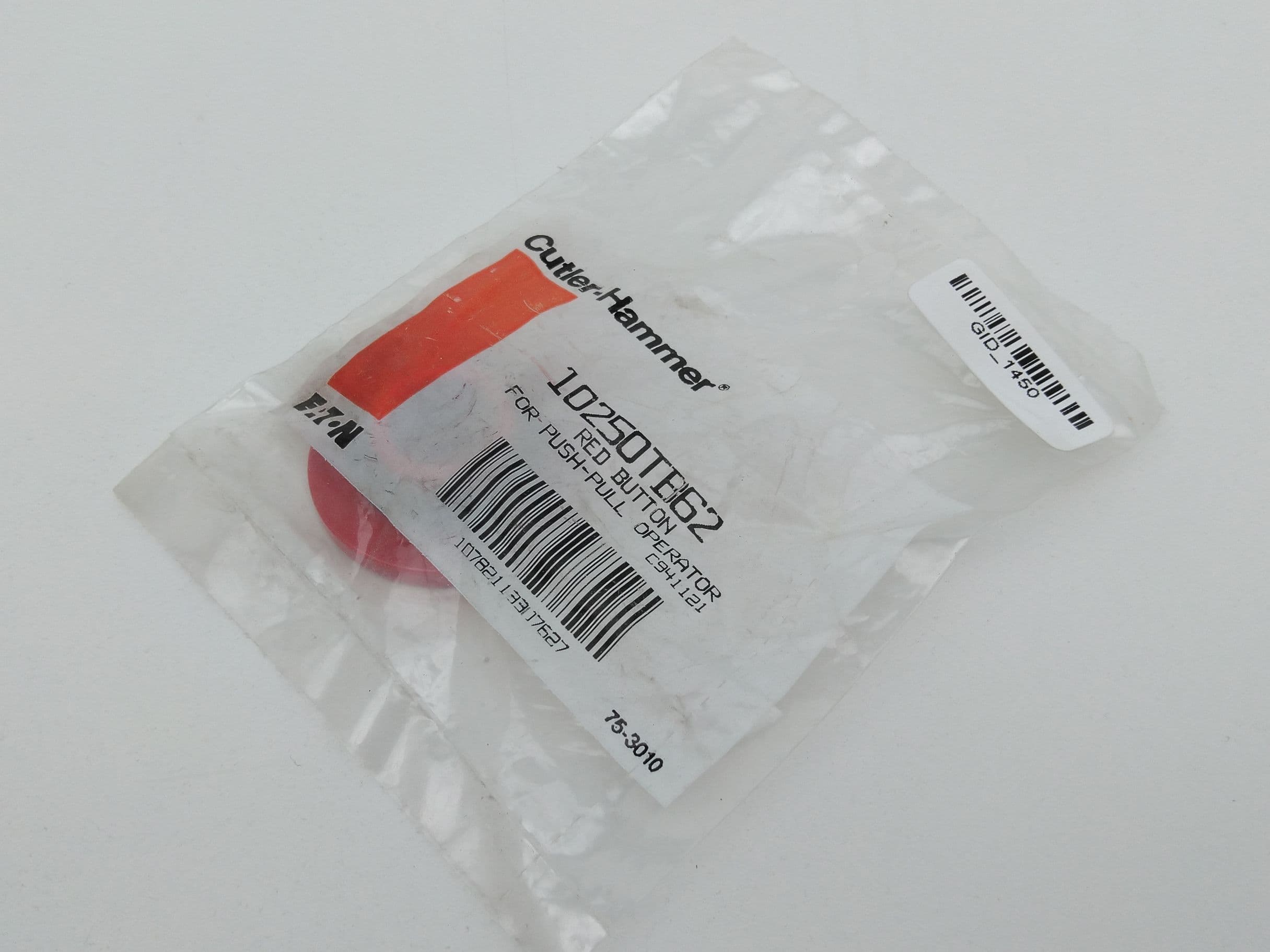 Eaton / Cutler Hammer 10250TB62 40mm Red Push-Pull Operator Button