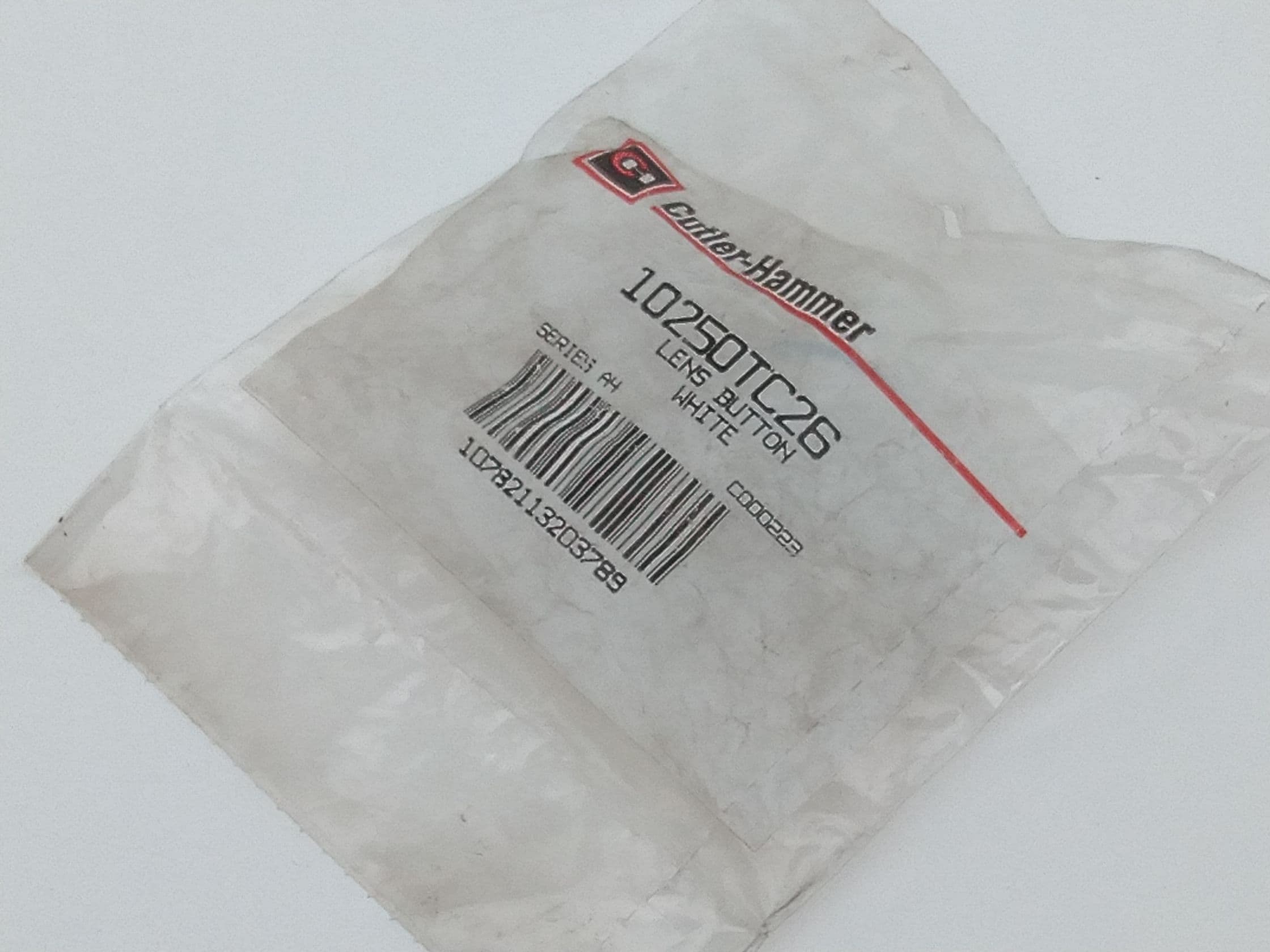Eaton / Cutler Hammer 10250TC26 White Replacement Pushbutton Lens