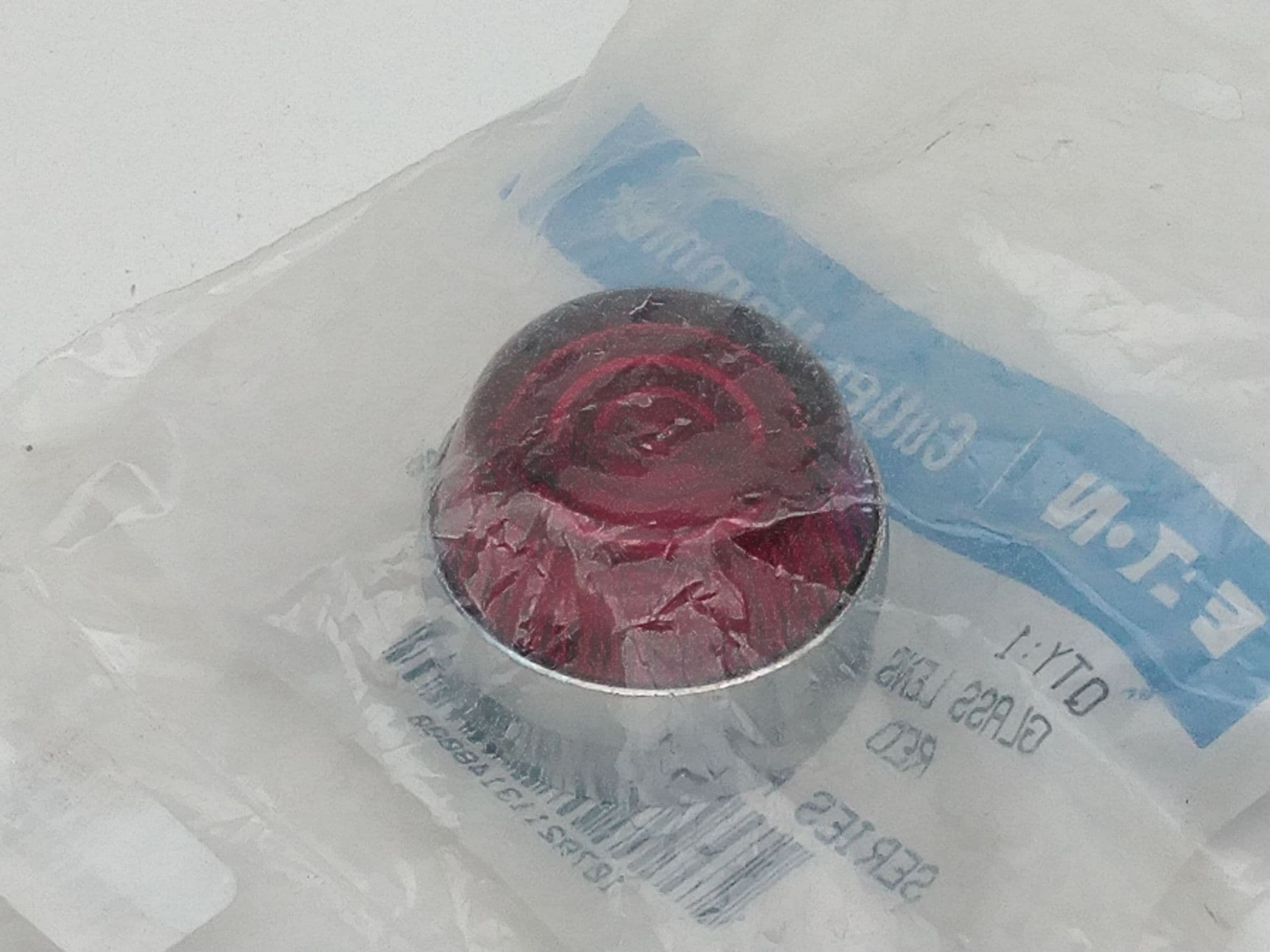 Eaton / Cutler Hammer 10250TC2N Red Glass Replacement Lens
