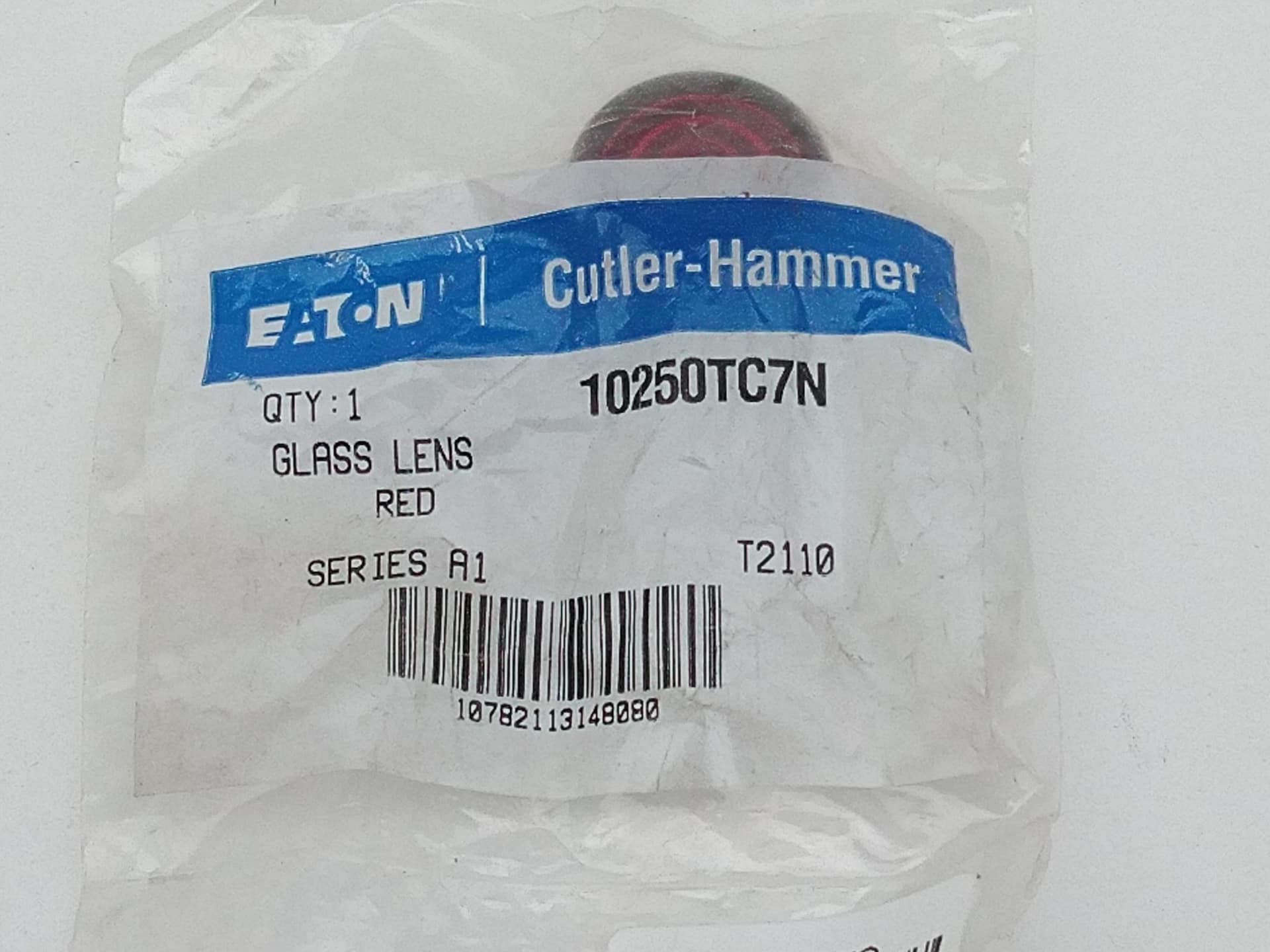 Eaton / Cutler Hammer 10250TC2N Red Glass Replacement Lens