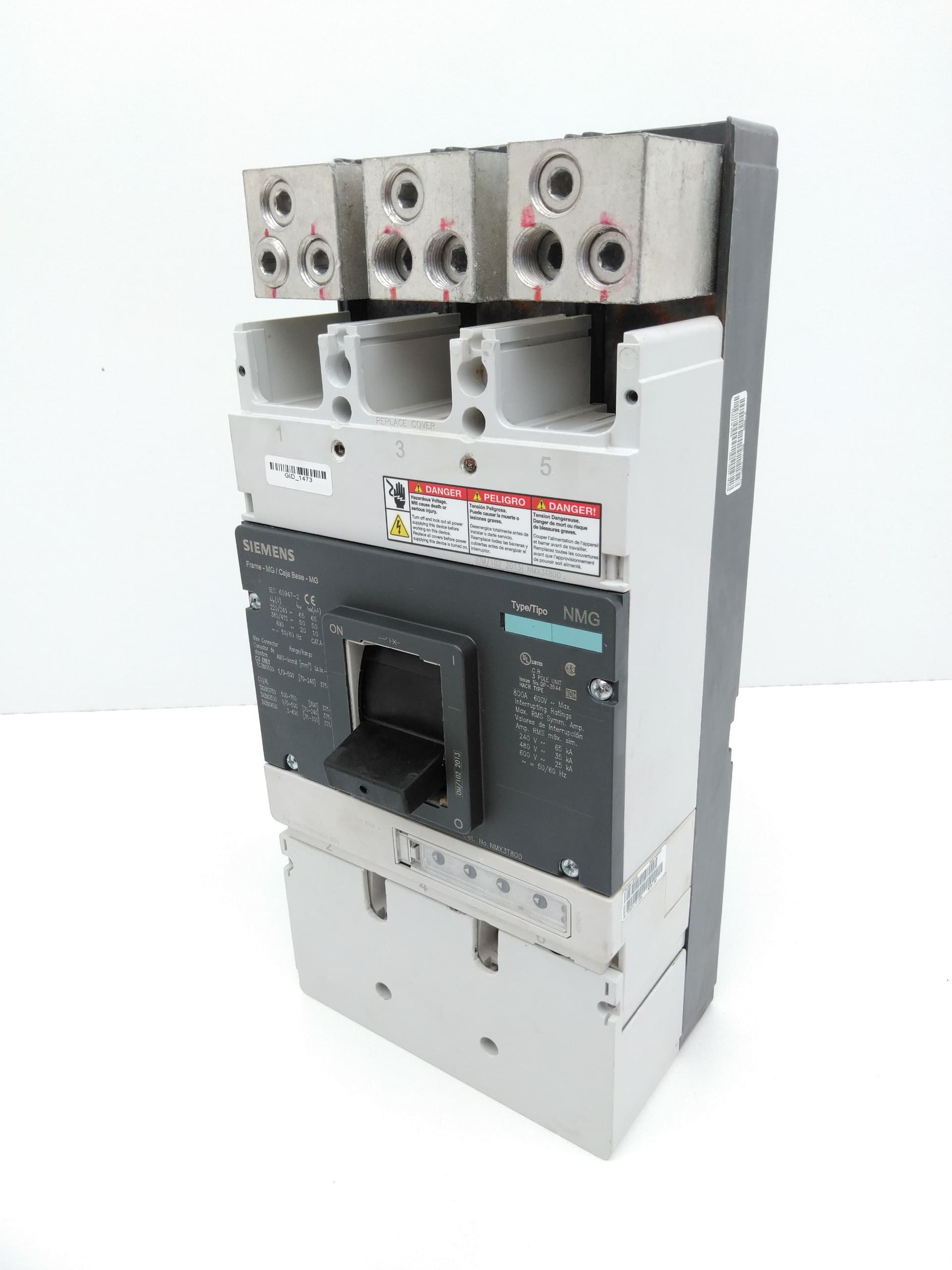 Siemens NMX3T800 VL Circuit Breaker, 3P, 800A, 480V