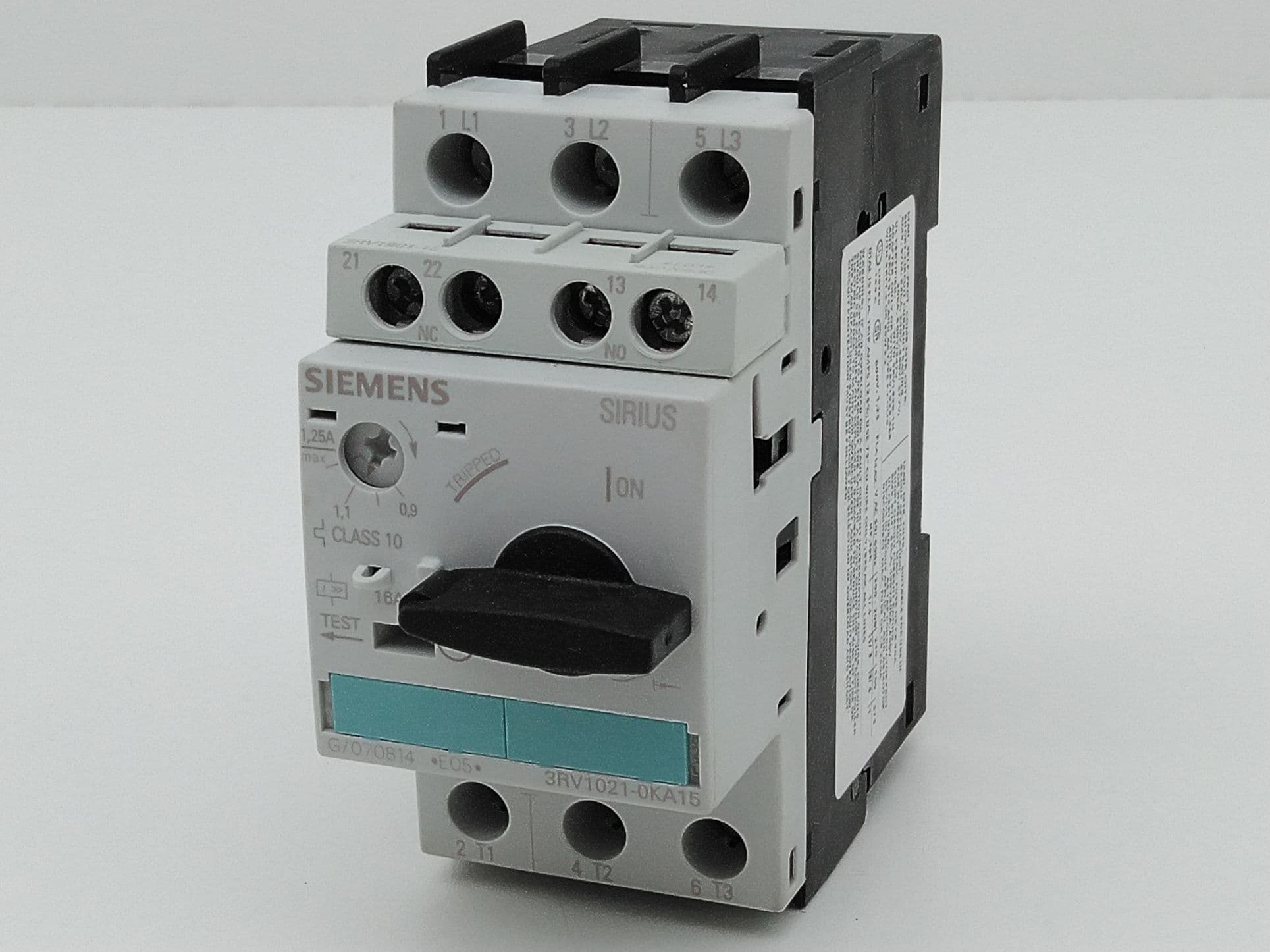 Siemens 3RV1021-0KA15 Motor Protection Circuit Breaker