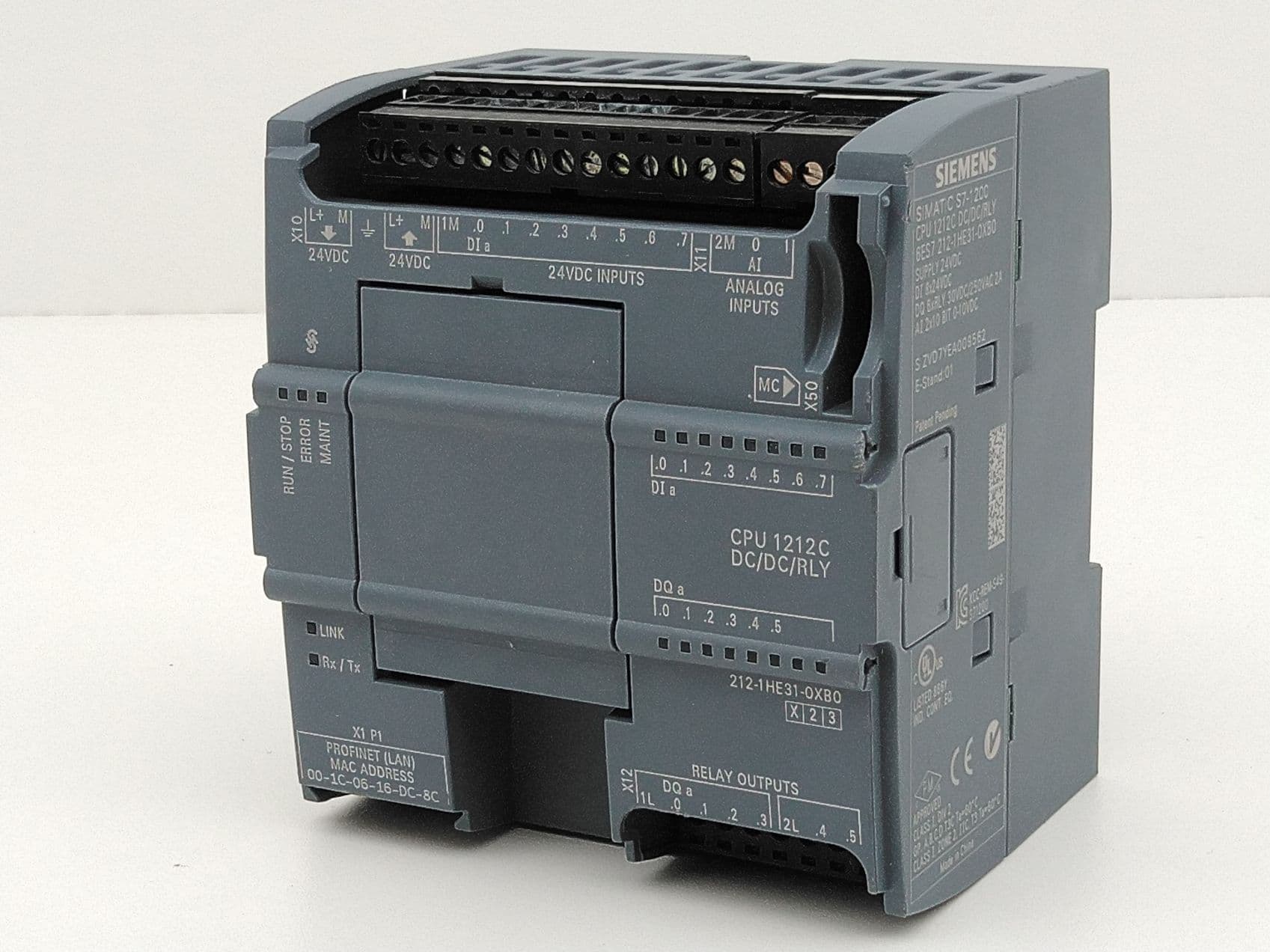 Siemens 6ES7 212-1HE31-0XB0 Compact CPU Module
