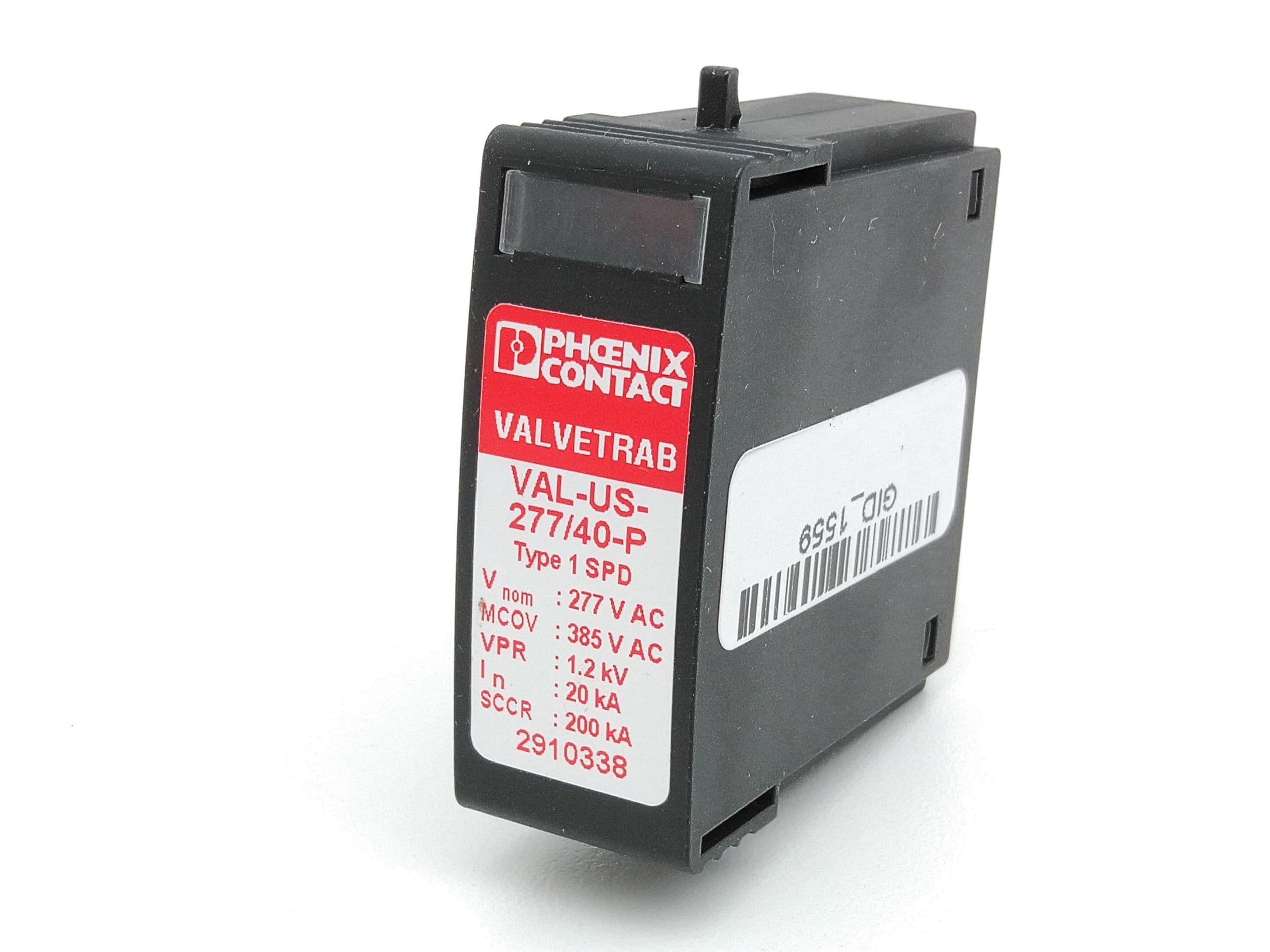 Phoenix Contact VAL-US-277/40-P / 2910338 Type 1 Surge Protection Plug