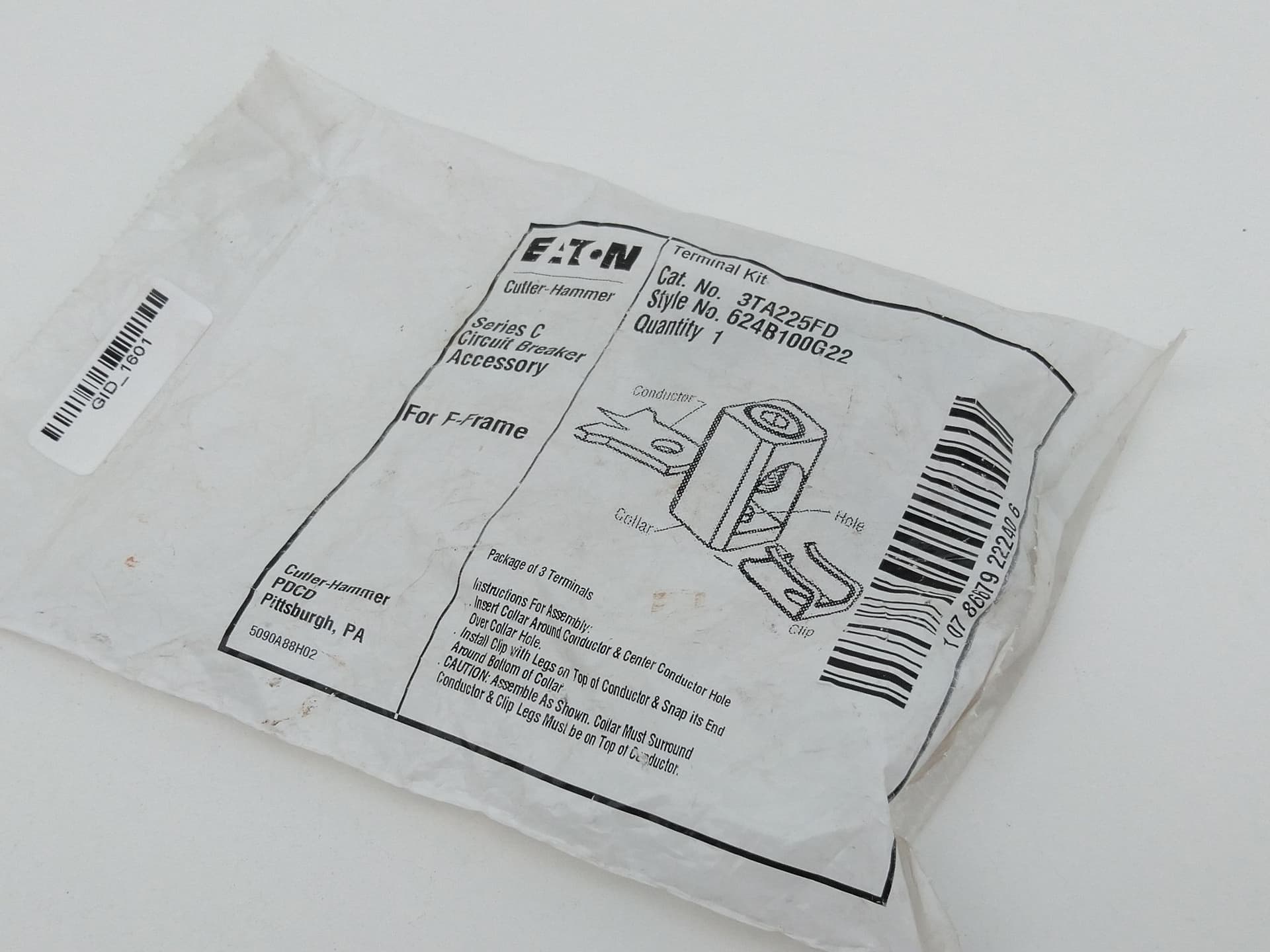 Eaton 3TA225FD FD Collar Terminal Kit For F-Frame, Series C, 225A