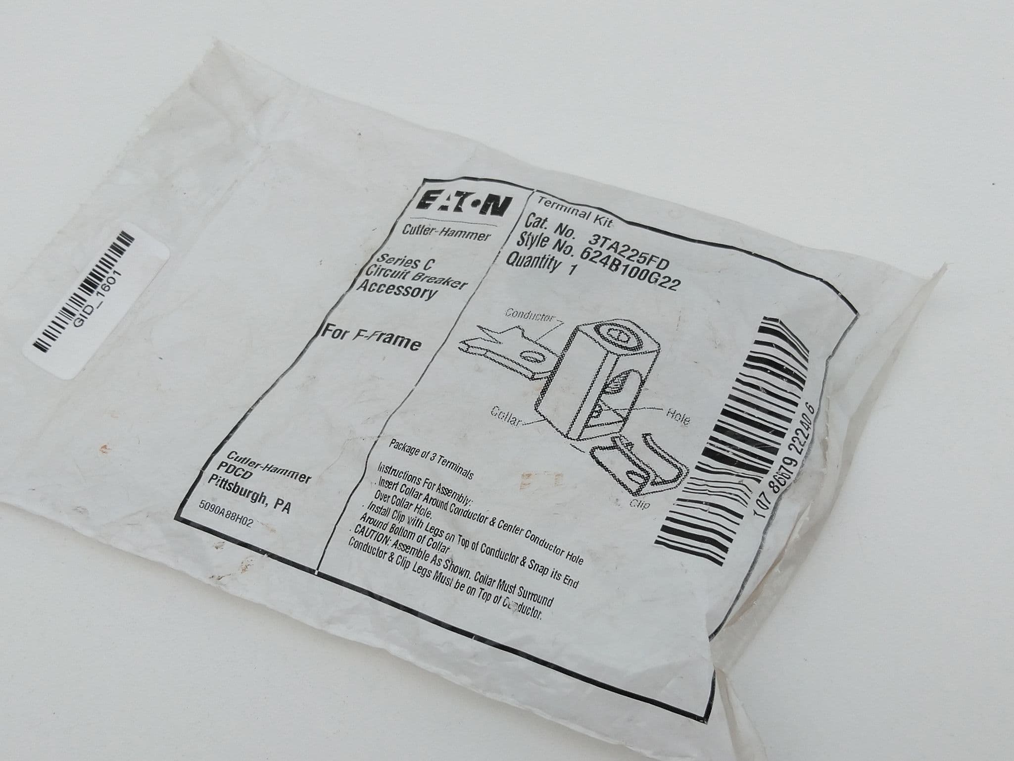 Eaton 3TA225FD FD Collar Terminal Kit For F-Frame, Series C, 225A