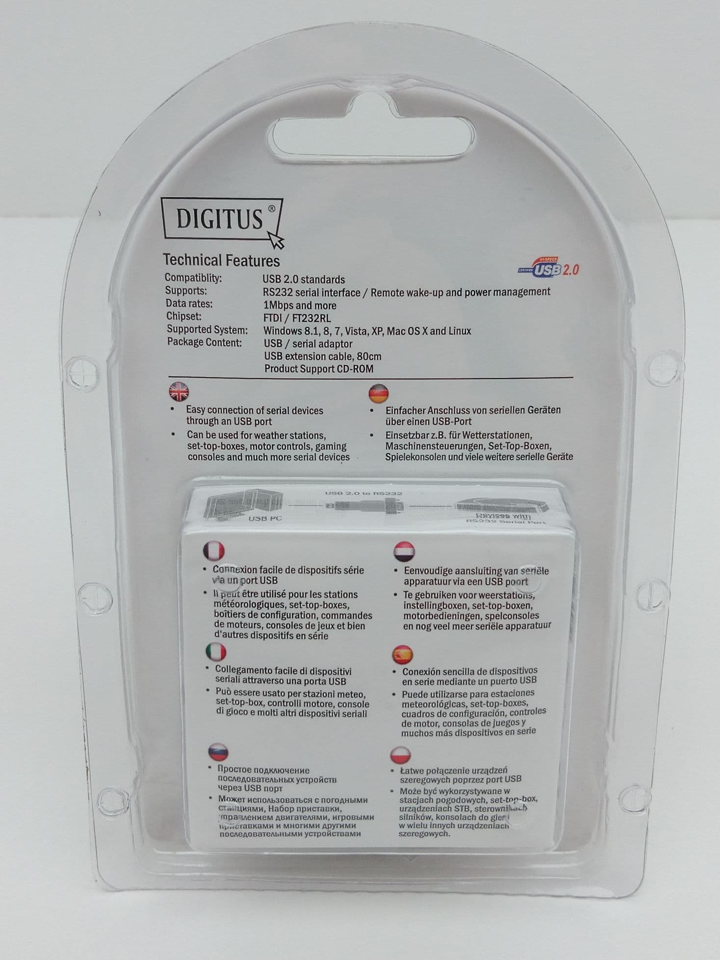 Digitus DA-70156 USB 2.0 To Serial Converter