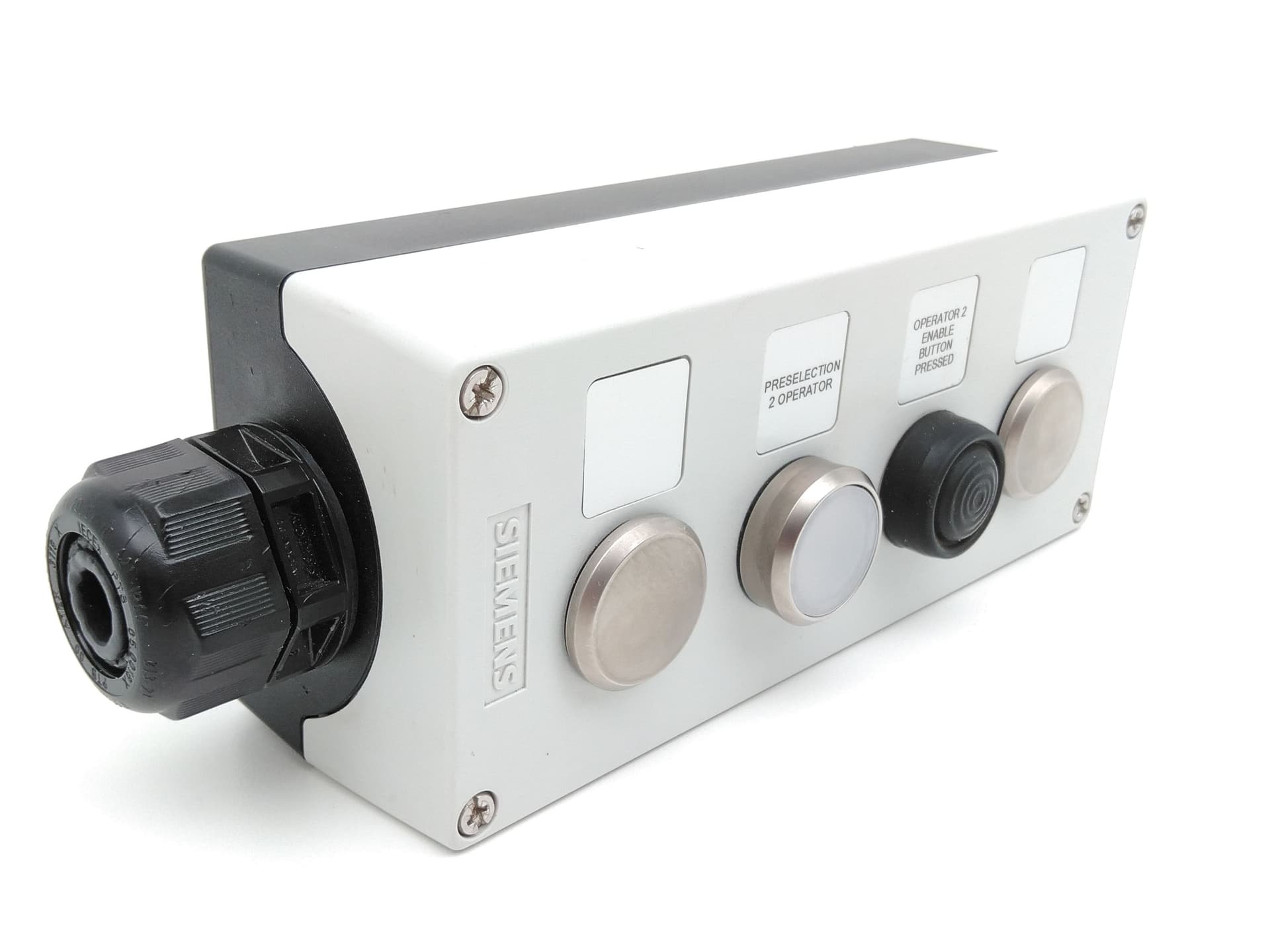 Siemens 3SU1804-0AA00-0AB1 4 Button Enclosure For Command Devices