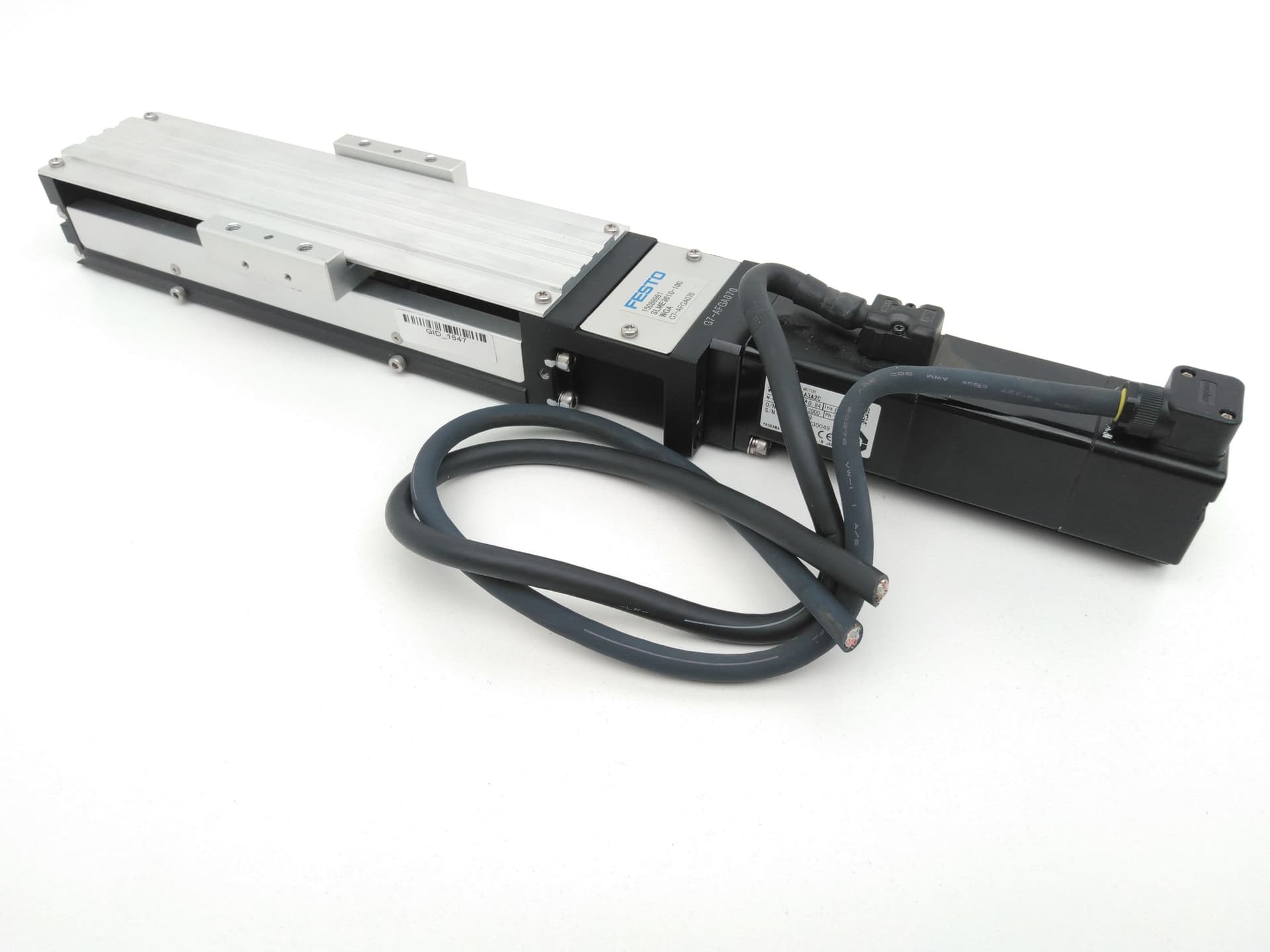 Festo SLME3010-100 Linear Ball Screw Actuator, w/AC Servo Motor