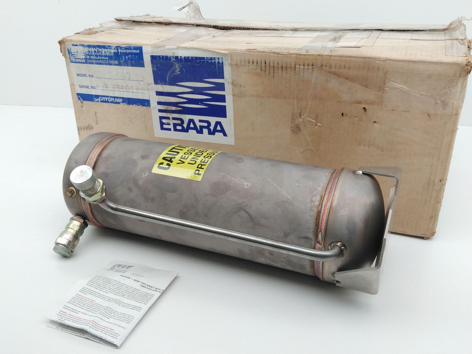 Ebara 07606024 Helium Compressor Absorber