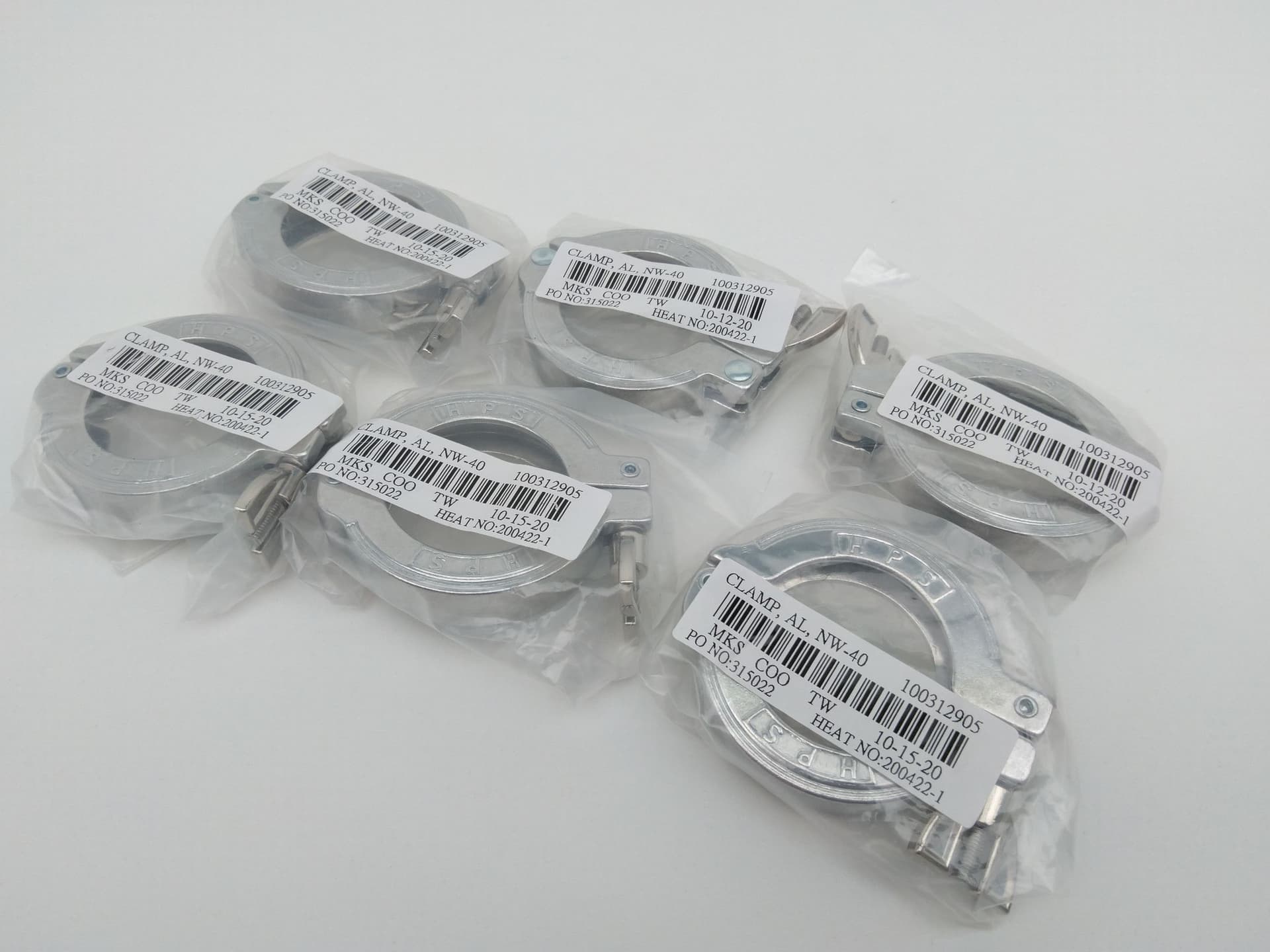 MKS HPS 100312905 NW 40 Aluminum Quick Clamp