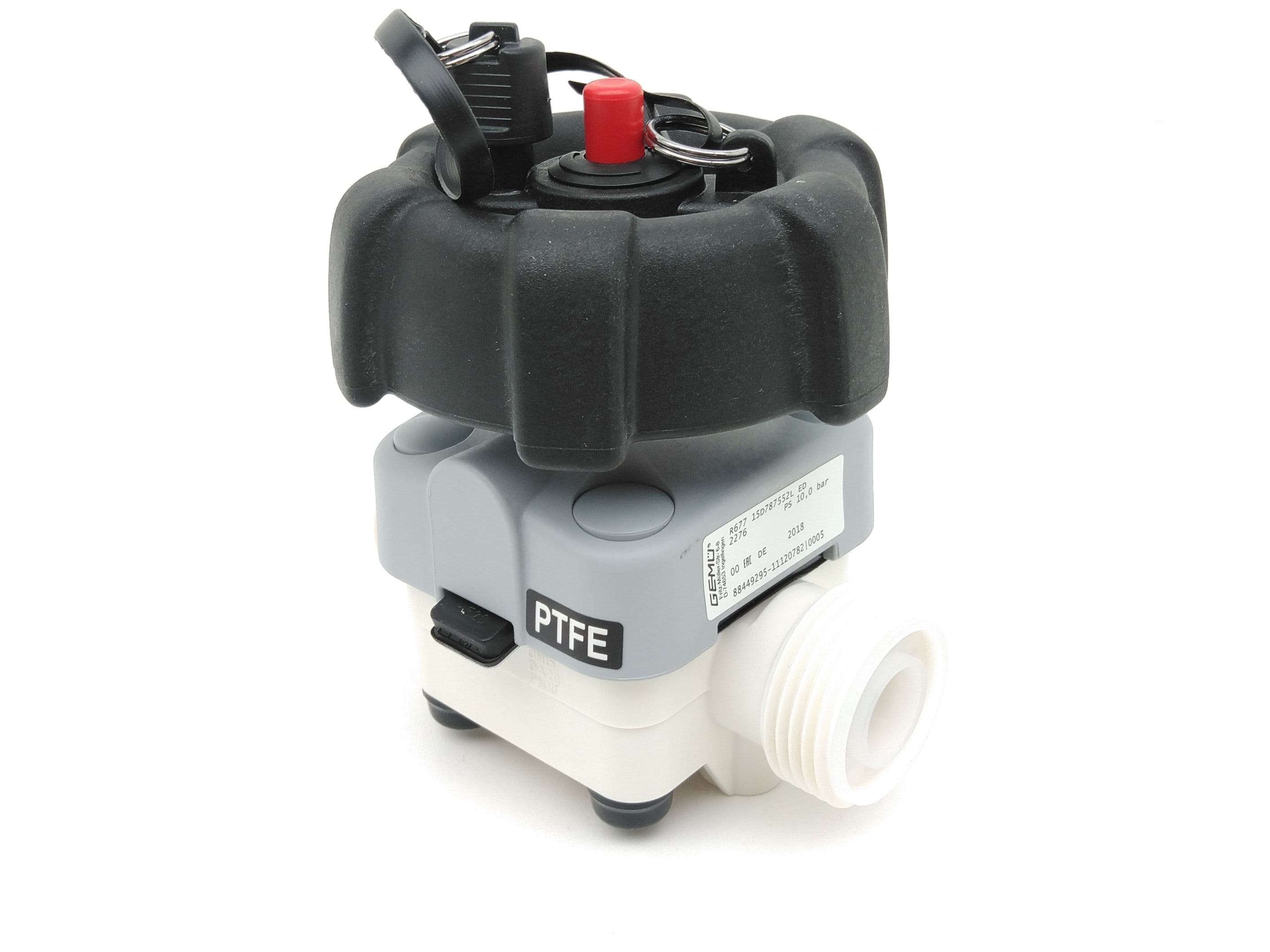 Gemu R677 15D787552L ED Pneumatic Diaphragm Valve DN15, PTFE/EPDM, 10 Bar