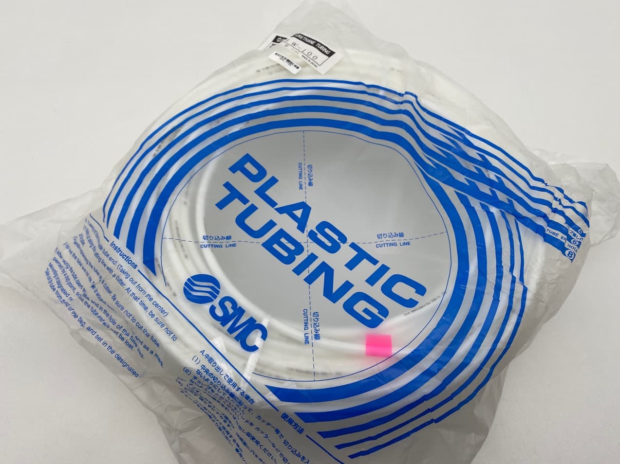 SMC TU0805W-100 Polyurethane Tubing, OD 8mm, ID 5mm, 100m