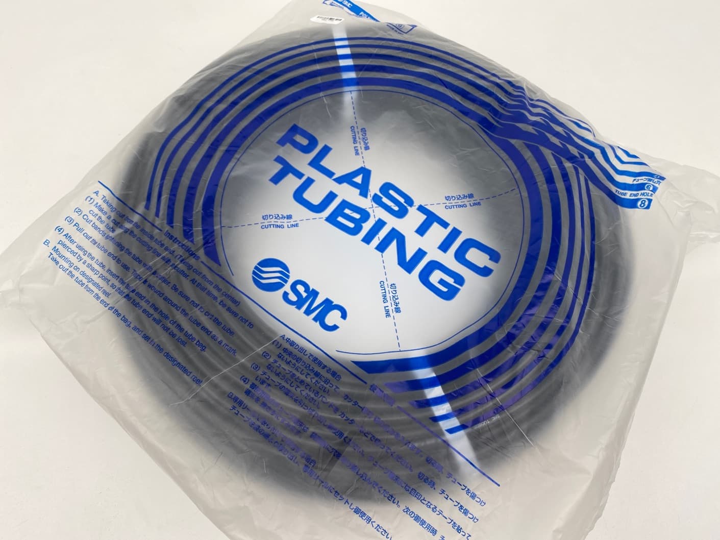 SMC TU0805B-100 Polyurethane Tubing, OD 6mm, ID 4mm, 100m