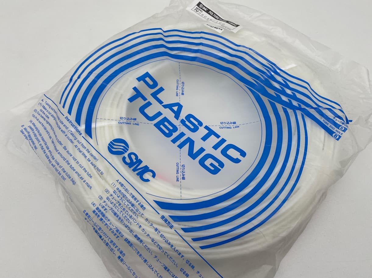 SMC TU0604W-100 Polyurethane Tubing, OD 6mm, ID 4mm, 100m