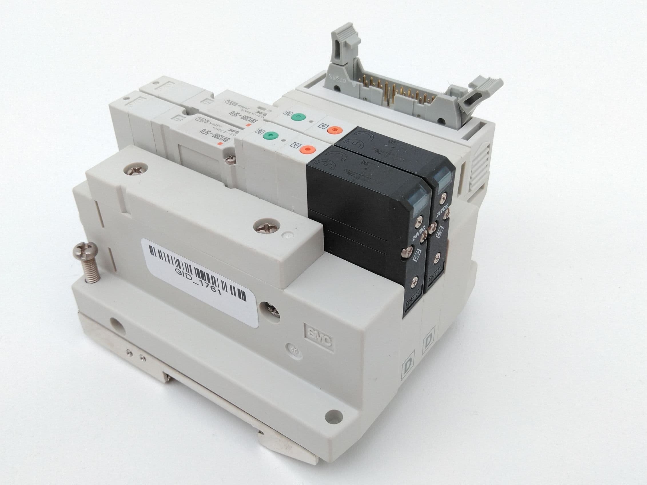SMC SS5V1-10PGD1-02-U, SV1300-5FU Pneumatic Manifold/ Solenoid Assembly