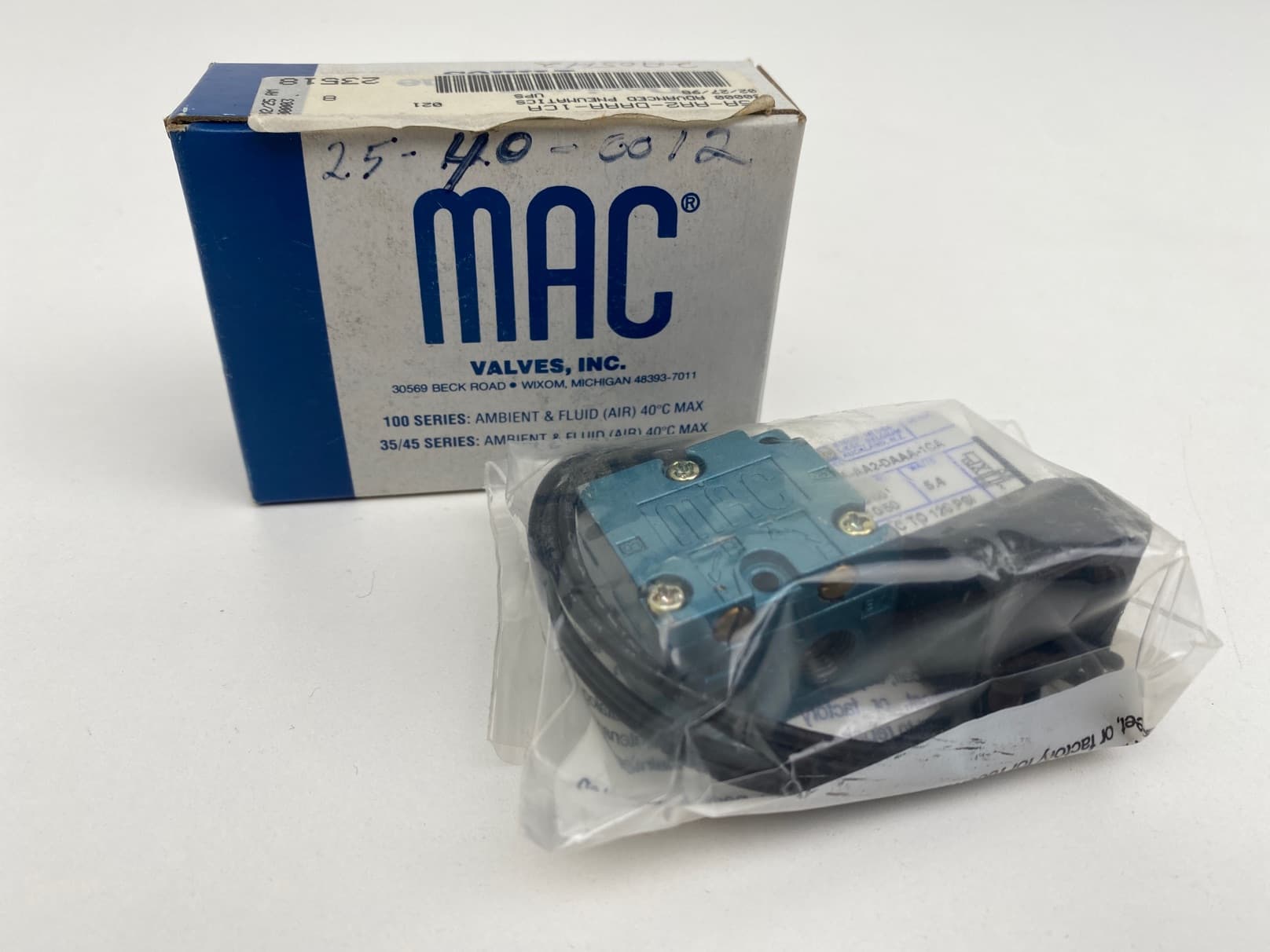 MAC Valves Inc. 45A-AA2-DAAA-1CA Solenoid Valve