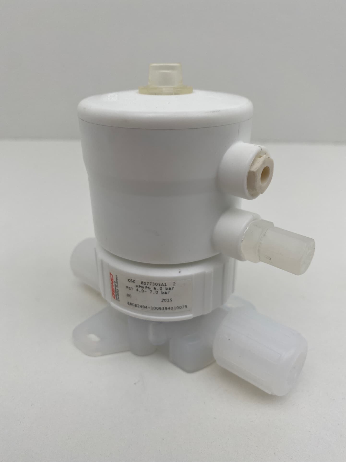 GEMU C60 8D77305A12HPW CleanStar Diaphragm Valve, 6 Bar, DN10/15