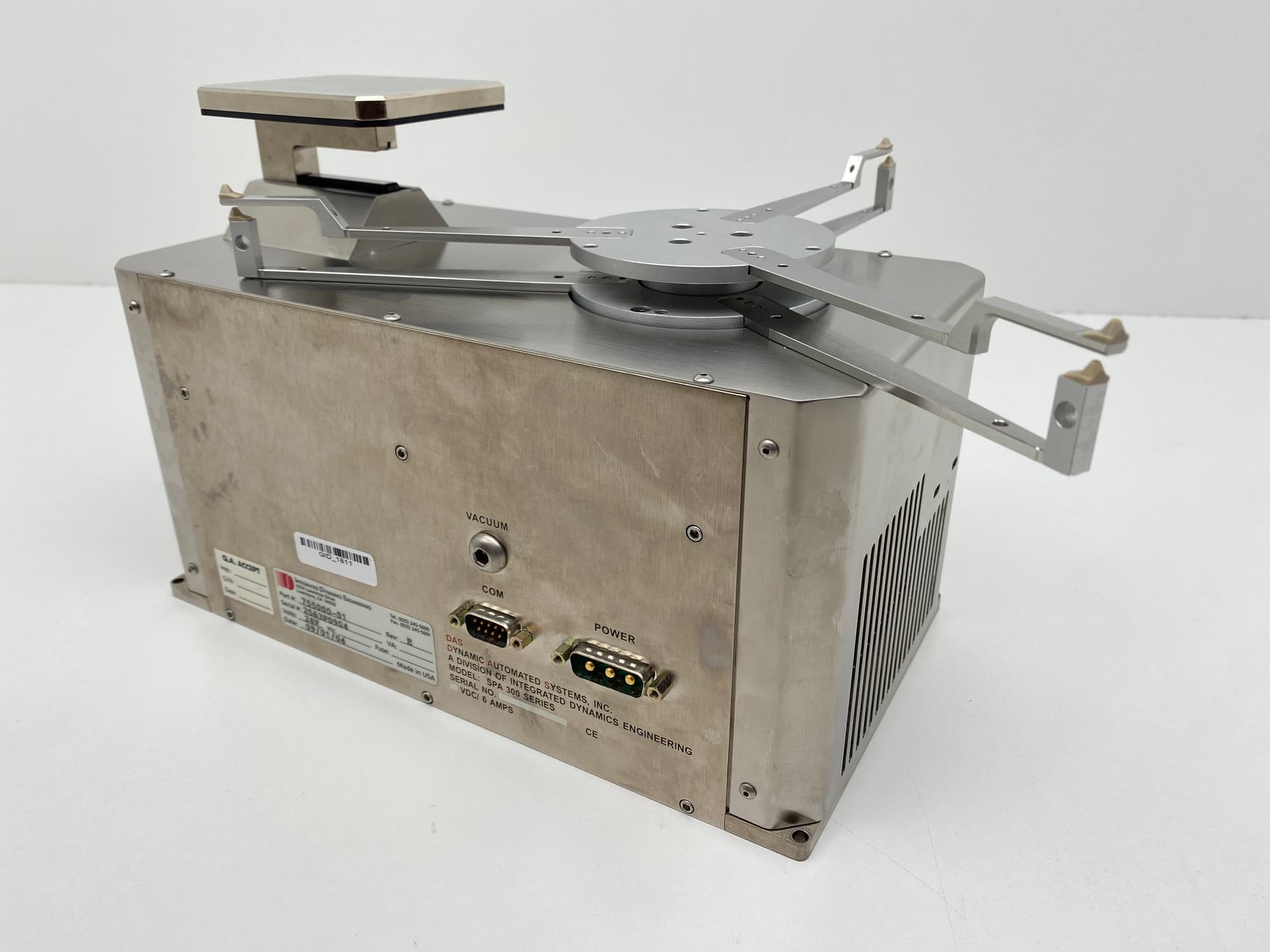 Integrated Dynamics Enginnering SPA 300 Series, PN 755000-01 Wafer Pre-Aligner