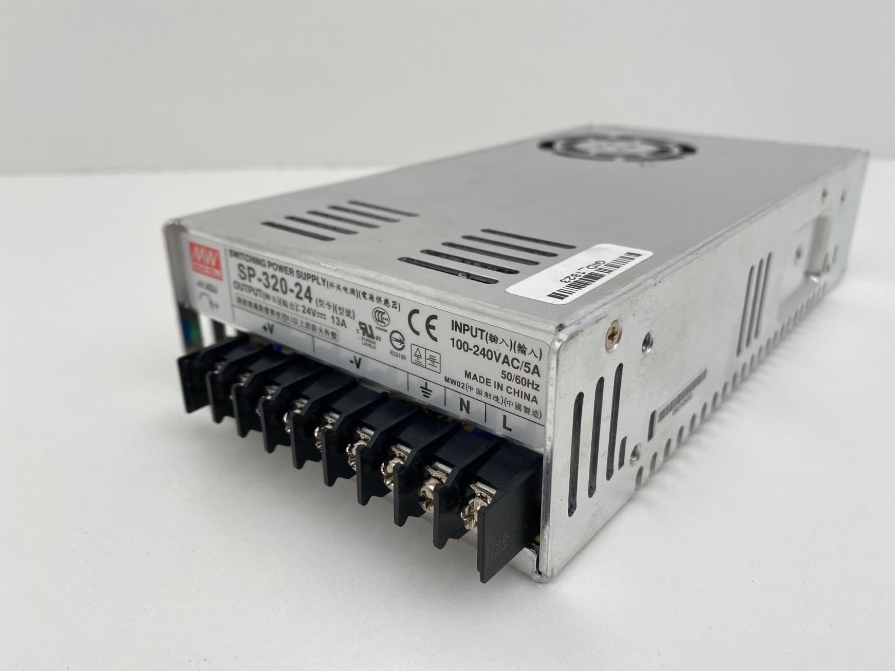 Mean Well SP-320-24 Switching Power Supply Input 100-240VAC 5A, Output 24V 13A