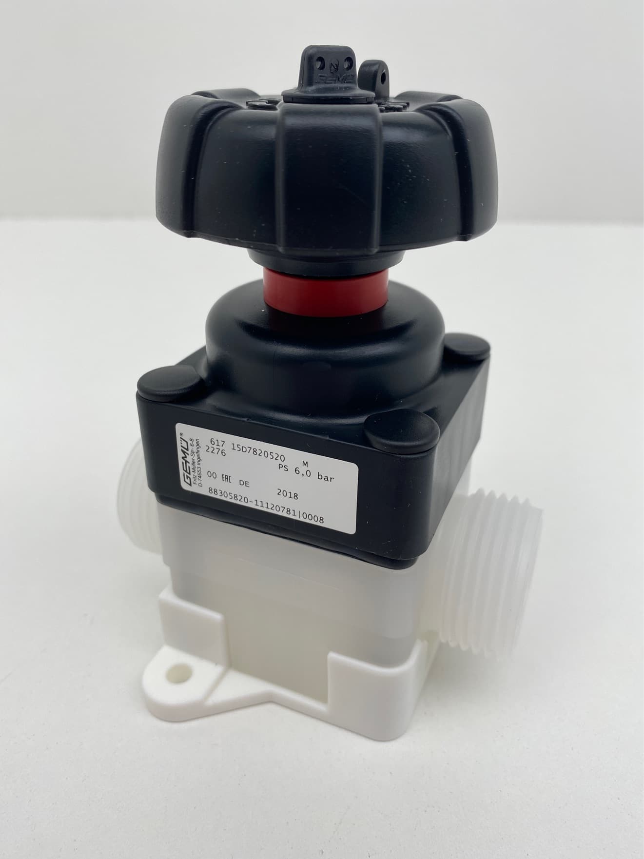 Gemu 617 15D7820520 Manual Diaphragm Valve DN15, PVDF Body