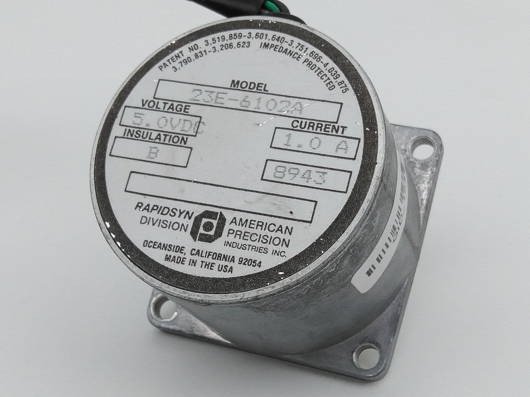 RapidSyn 23E-6102A Stepper Motor 5.0VDC, 1.0A