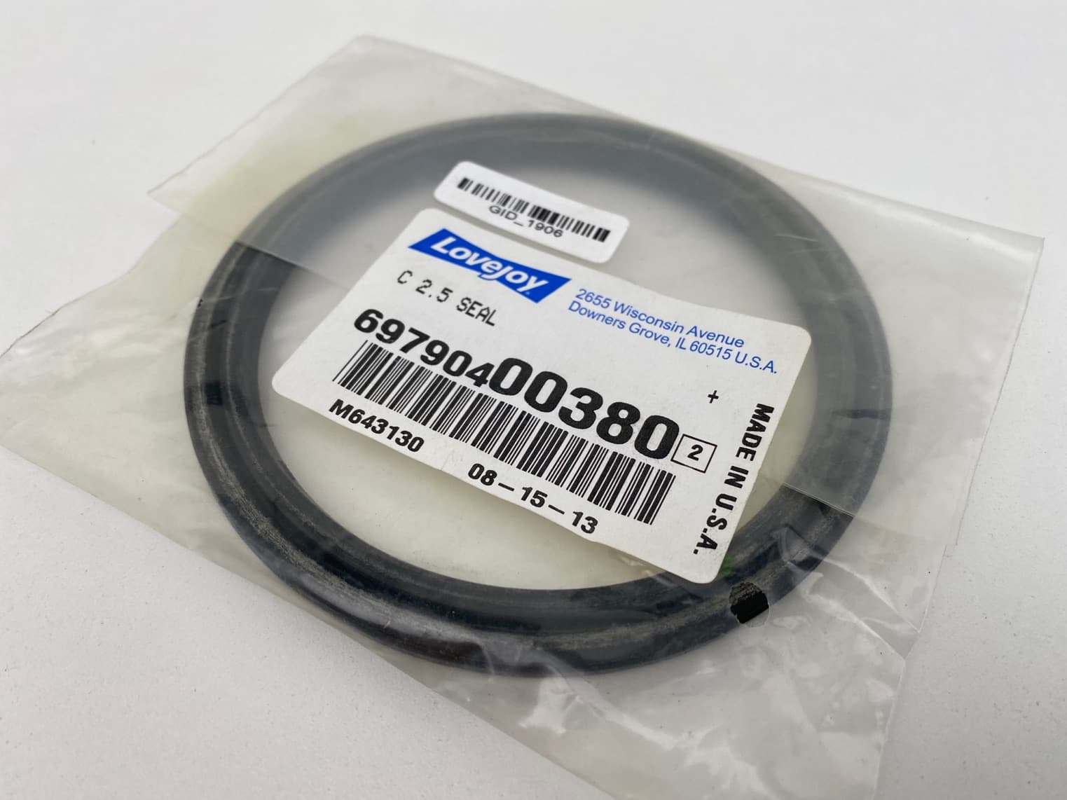 Lovejoy 69790400380 C 2.5 Coupling Oil Sleeve Seal