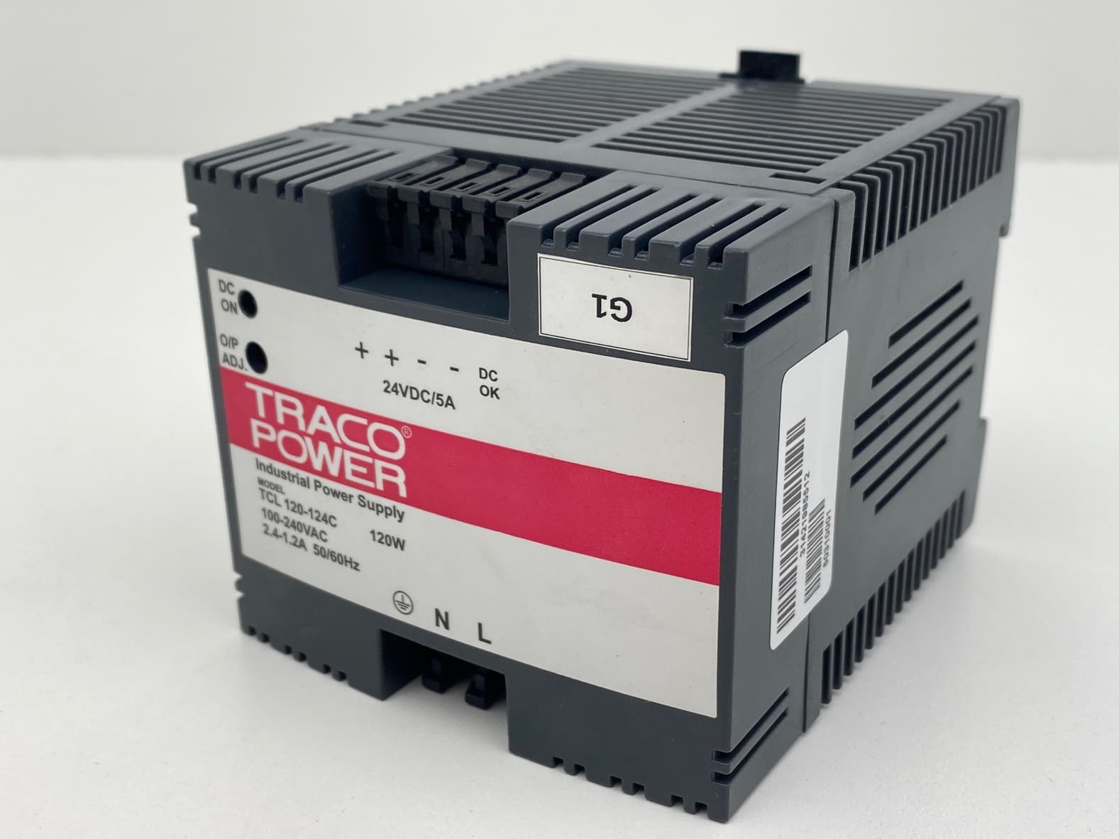 Traco Power TCL 120-124C Power Supply 24VAC, 5A 100-240VAC, 20W, 2.4-1.2A