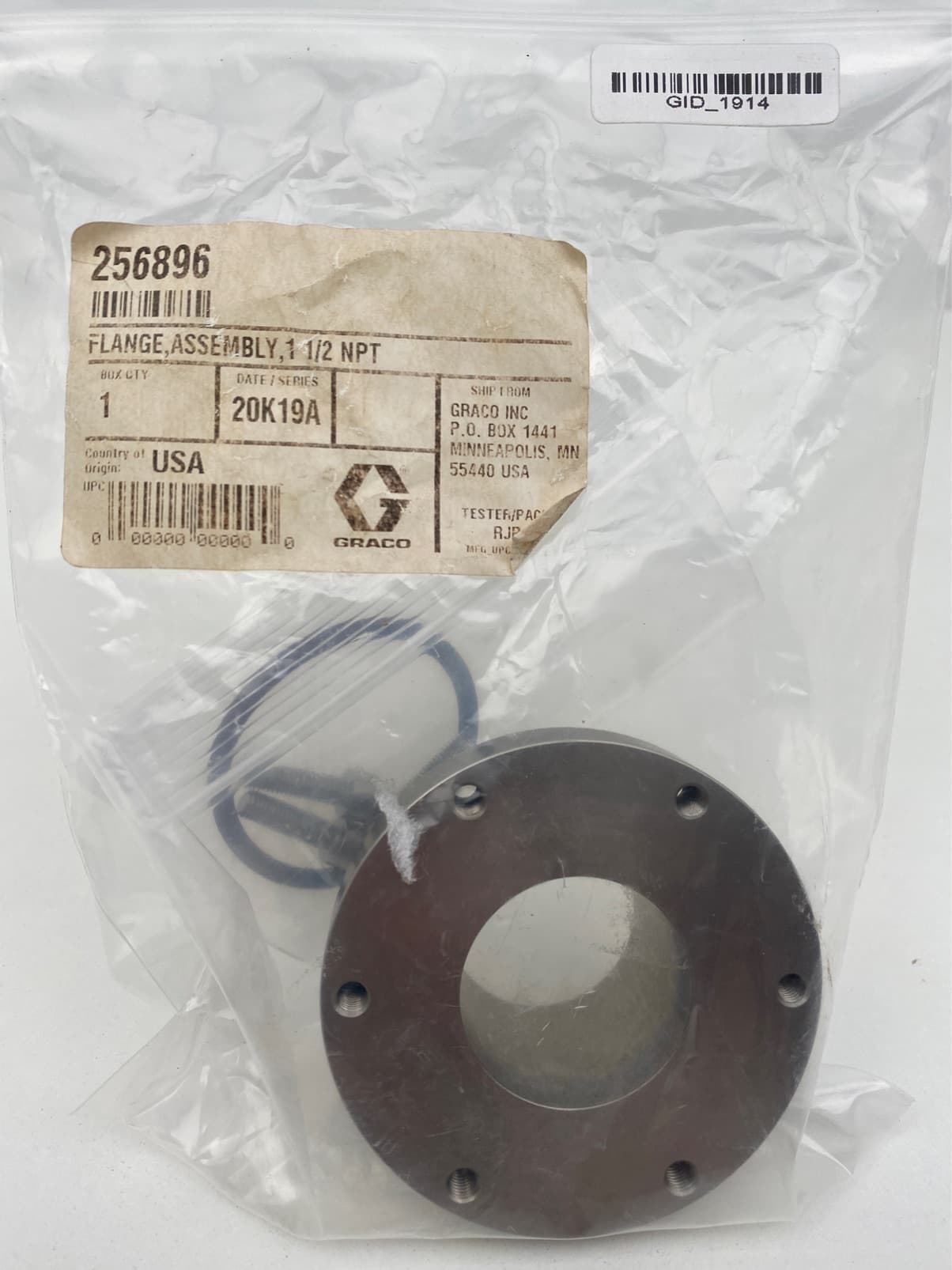 Graco 256896 Flange Assembly, 1 1/2"